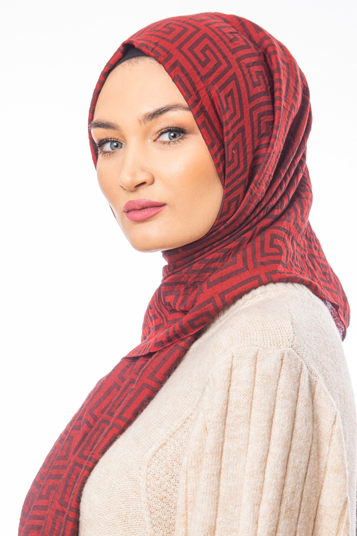 JAKARLI MODAL ŞALJakar Dokuma Desen Jakarlı Modal Seri Şal Askısı ile Birlikte 75x200 cm