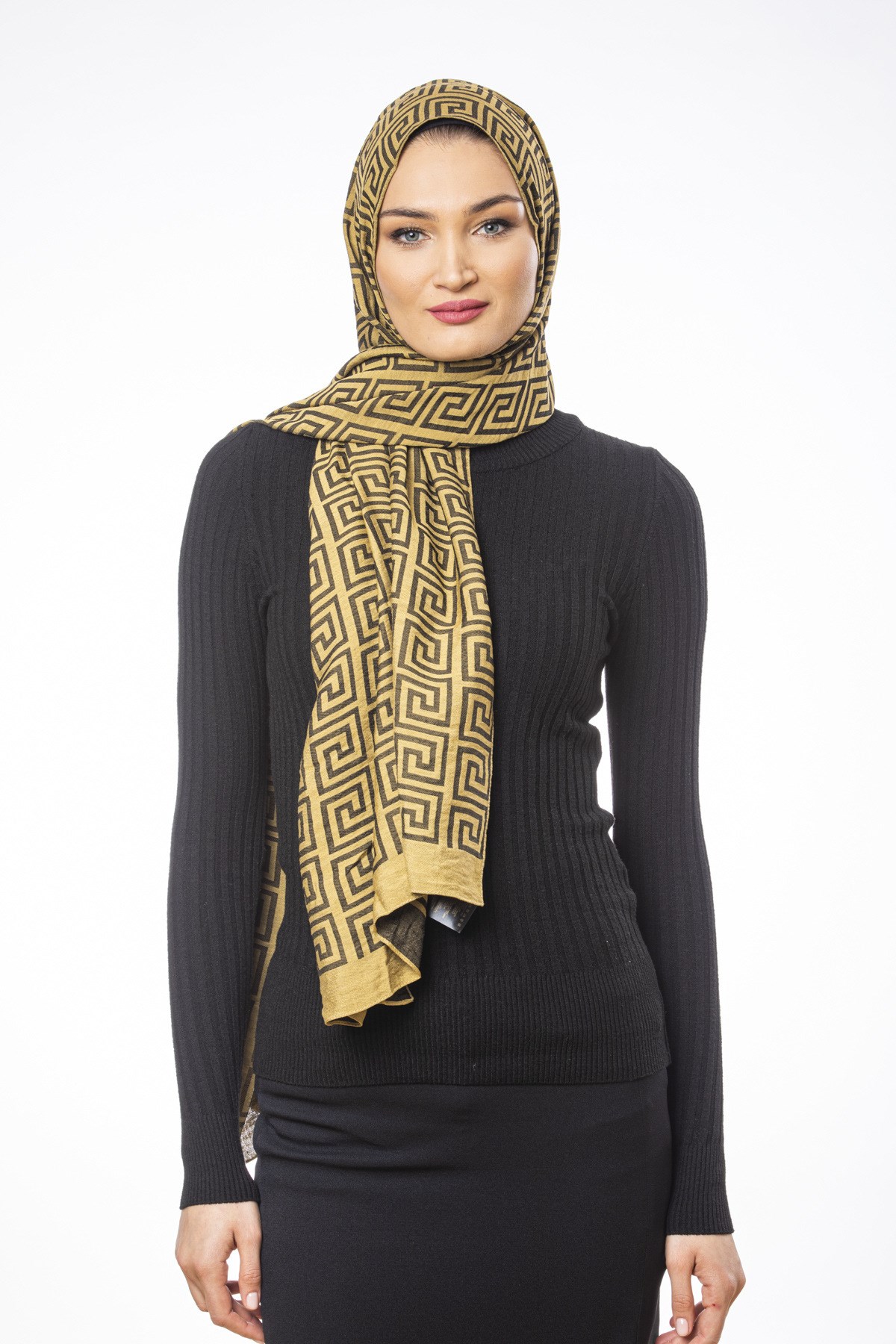 JAKARLI MODAL ŞALJakar Dokuma Desen Jakarlı Modal Seri Şal Askısı ile Birlikte 75x200 cm