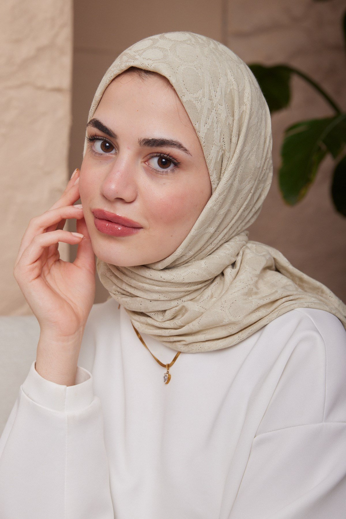 ŞALCM Desen Impluse Seri Eşarp Askısı ile Birlikte 100x100