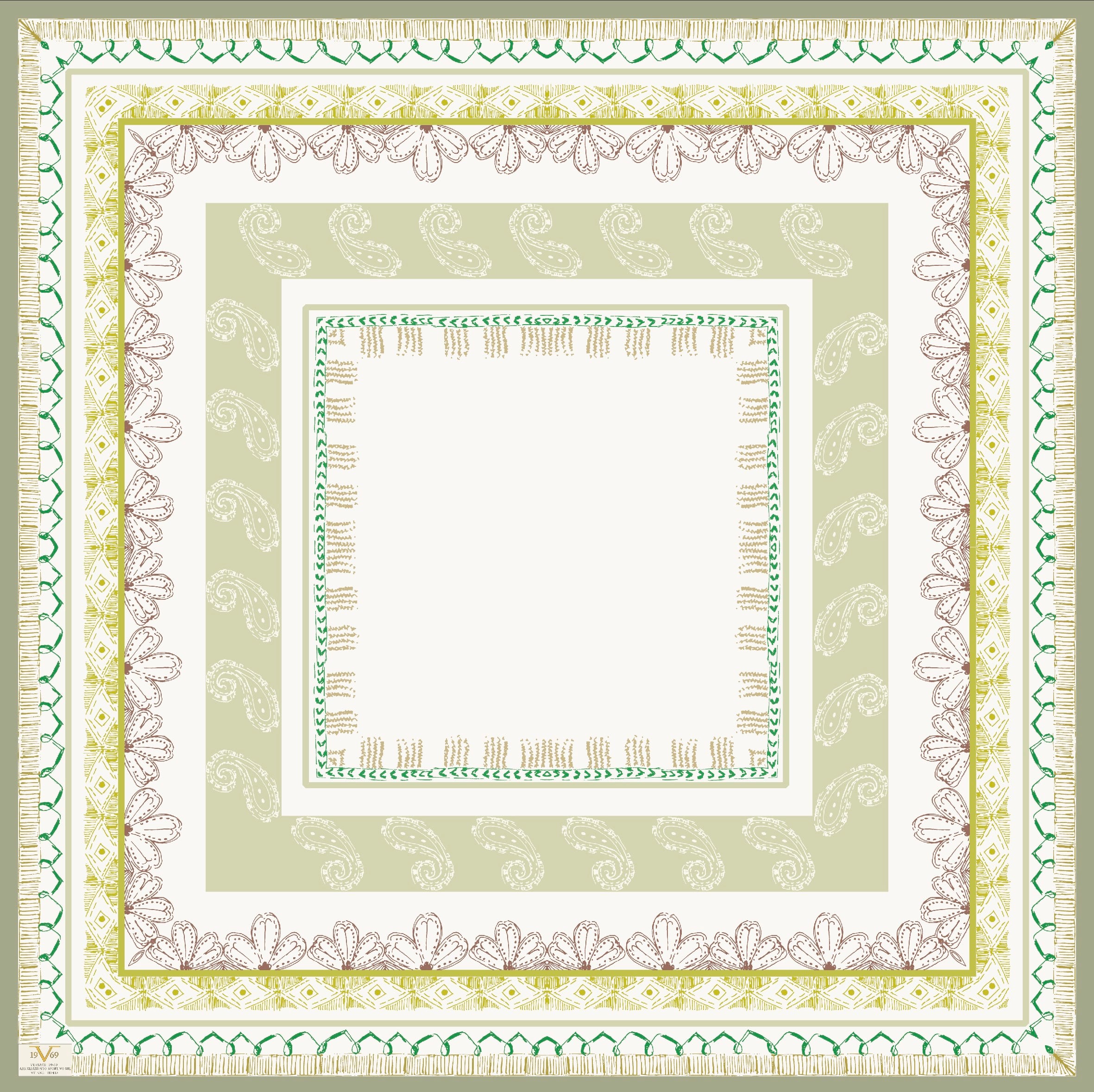 ŞALDesenli Woolly Seri Eşarp Askısı ile Birlikte 95x95 cm