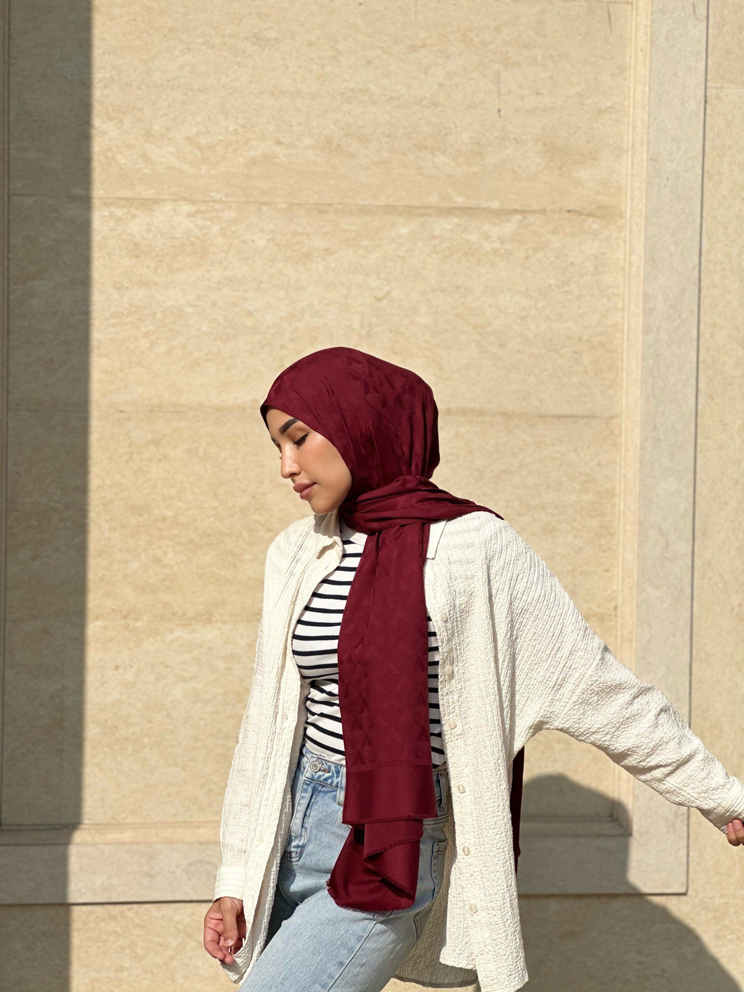 ShawlFrance Jakar Seri Şal Askısı ile Birlikte 70x180 cm