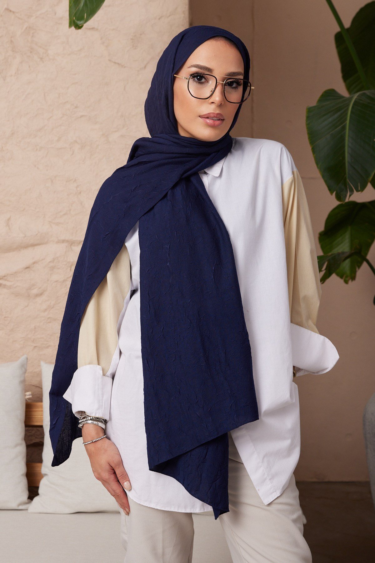 ŞALWoolly Kraş Seri Şal Askısı ile Birlikte 75X200