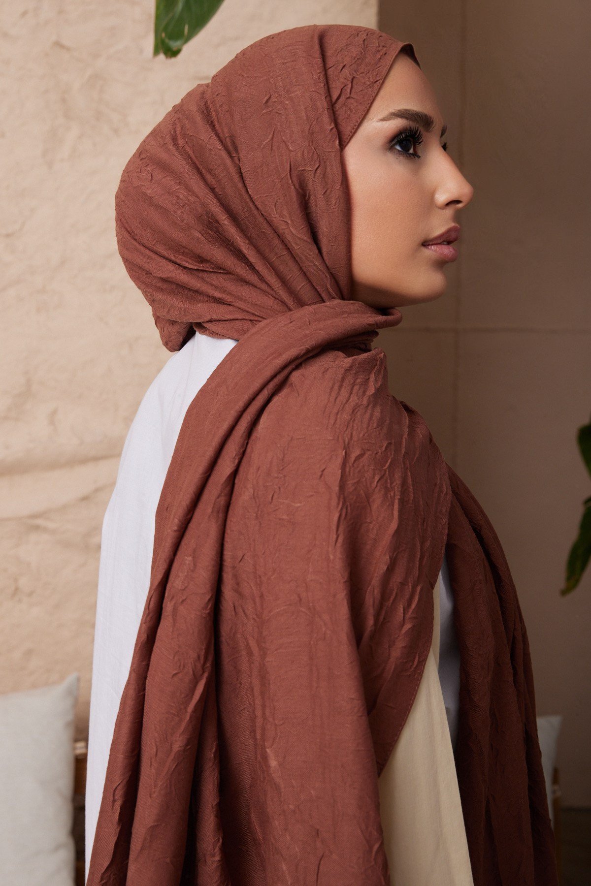 ŞALWoolly Kraş Seri Şal Askısı ile Birlikte 75X200
