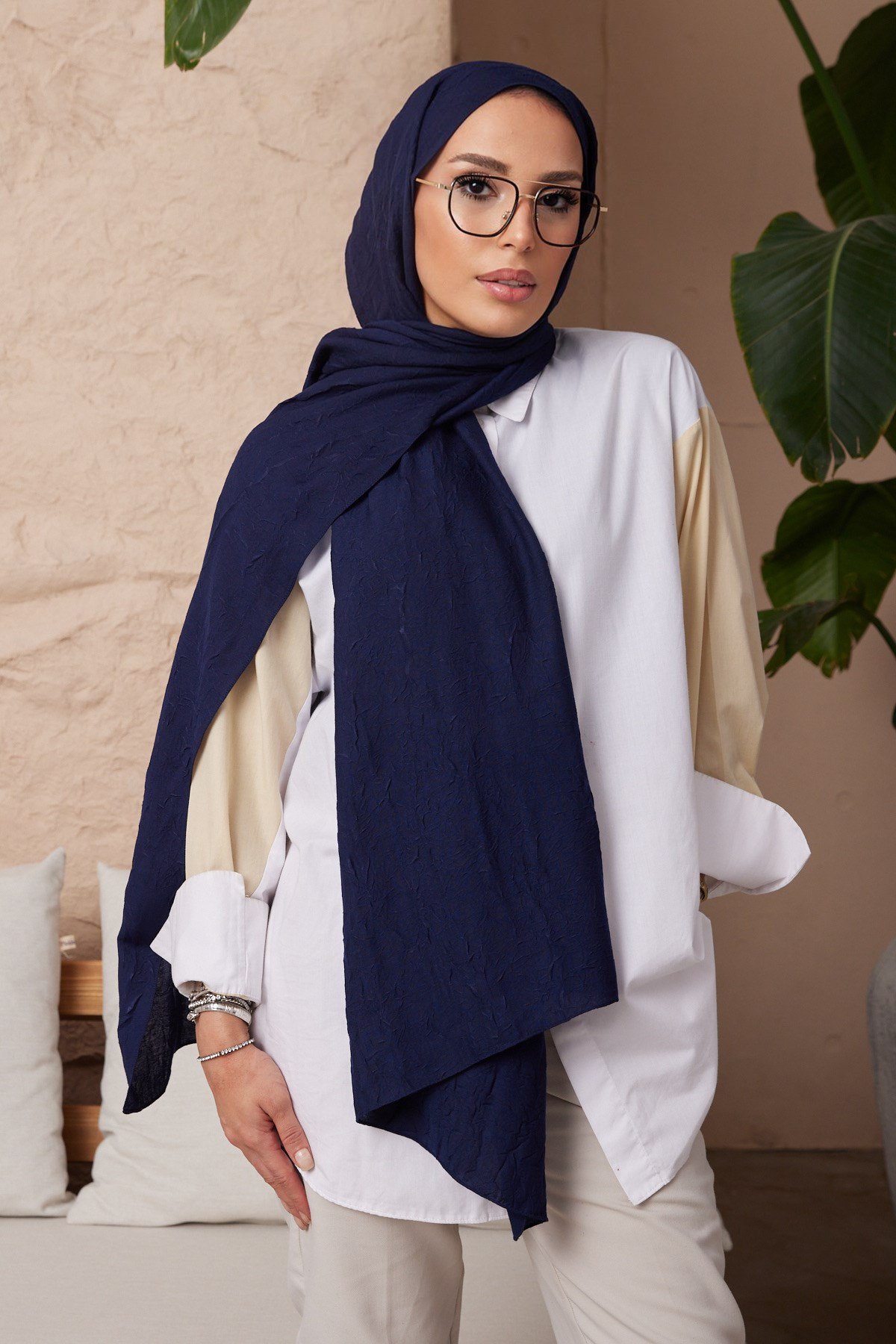 ŞALWoolly Kraş Seri Şal Askısı ile Birlikte 75X200