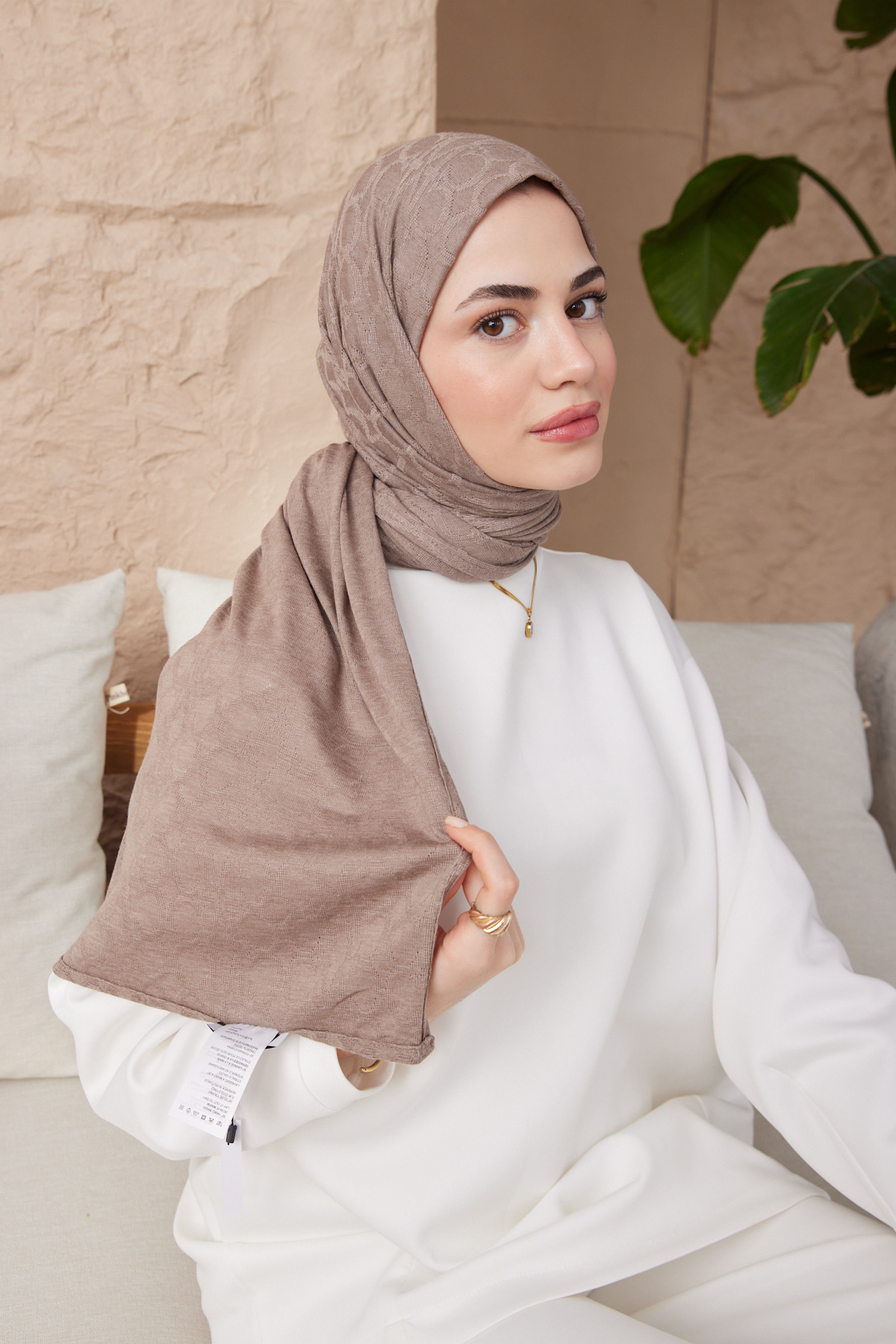 ŞALCM Desen Impluse Seri Şal Askısı ile Birlikte 75x200