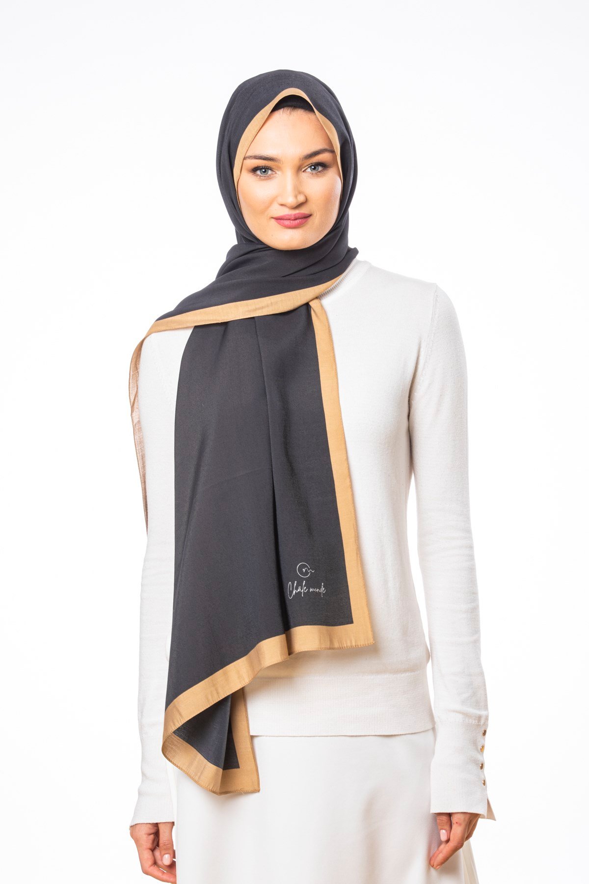 JAKARLI MODAL ŞALDüz Desen Modal Seri Şal Askısı ile Birlikte 75x200 cm