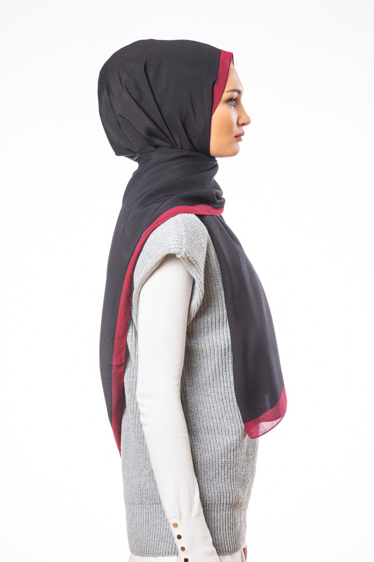 JAKARLI MODAL ŞALDüz Desen Modal Seri Şal Askısı ile Birlikte 75x200 cm