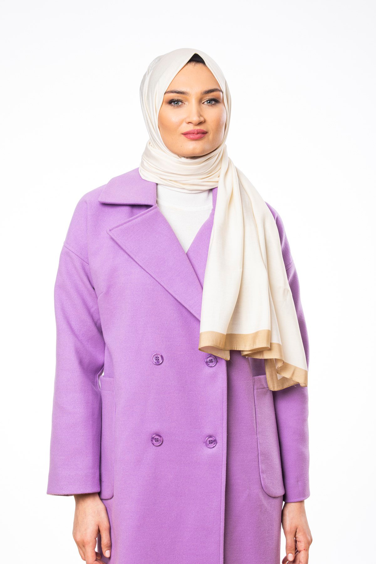JAKARLI MODAL ŞALDüz Desen Modal Seri Şal Askısı ile Birlikte 75x200 cm