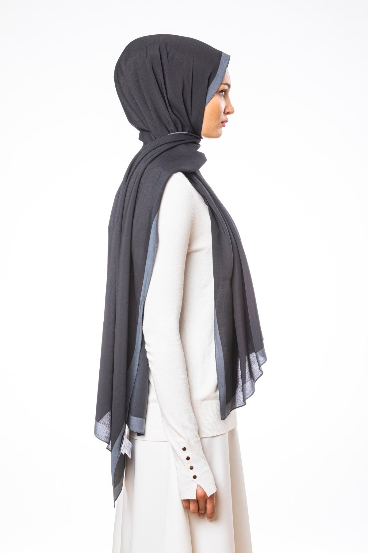 JAKARLI MODAL ŞALDüz Desen Modal Seri Şal Askısı ile Birlikte 75x200 cm