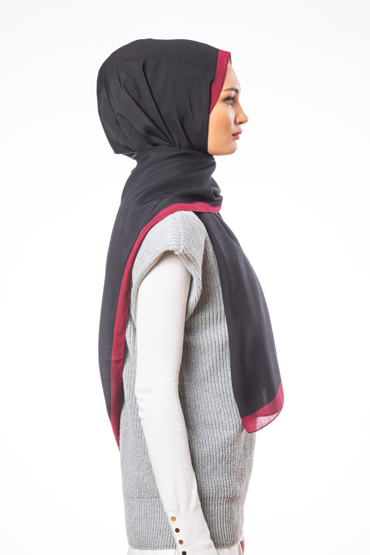 JAKARLI MODAL ŞALDüz Desen Modal Seri Şal Askısı ile Birlikte 75x200 cm