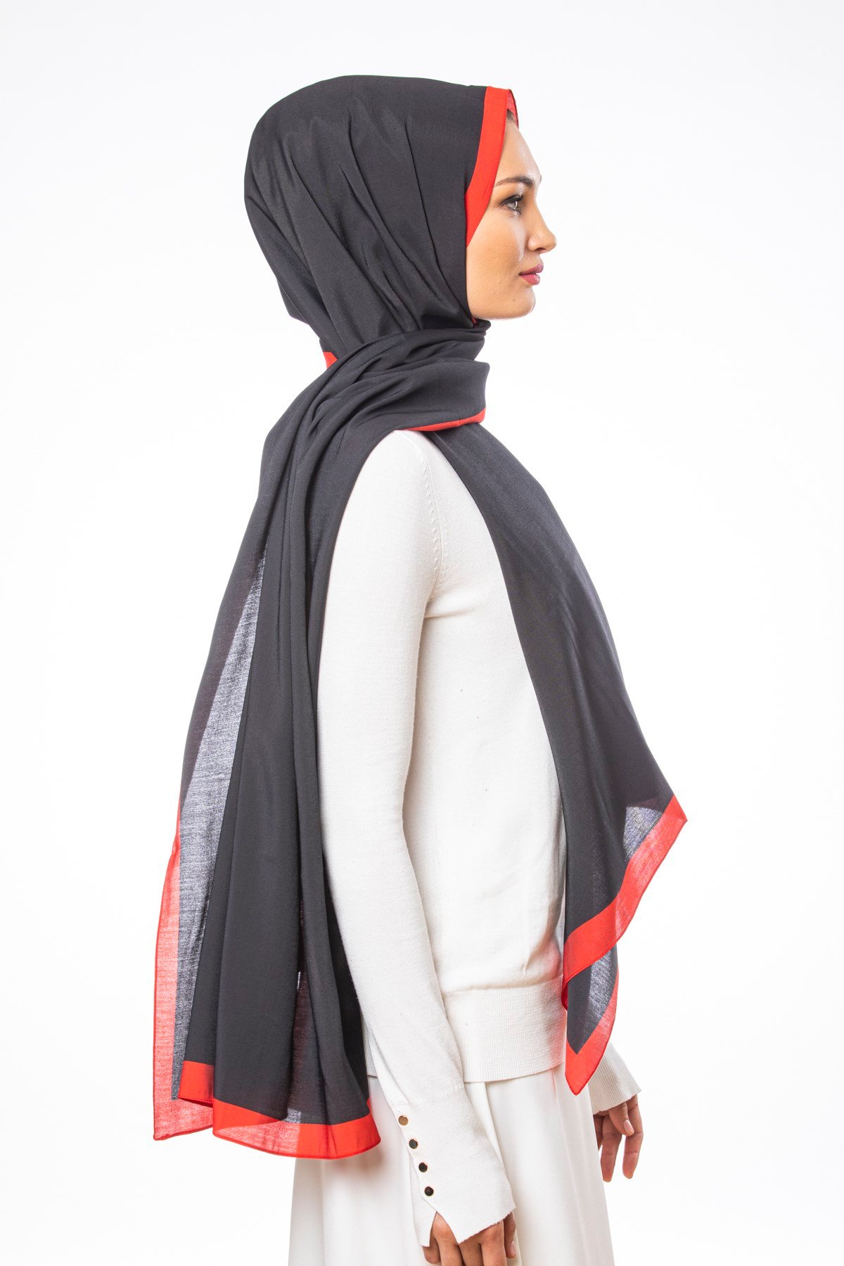 JAKARLI MODAL ŞALDüz Desen Modal Seri Şal Askısı ile Birlikte 75x200 cm