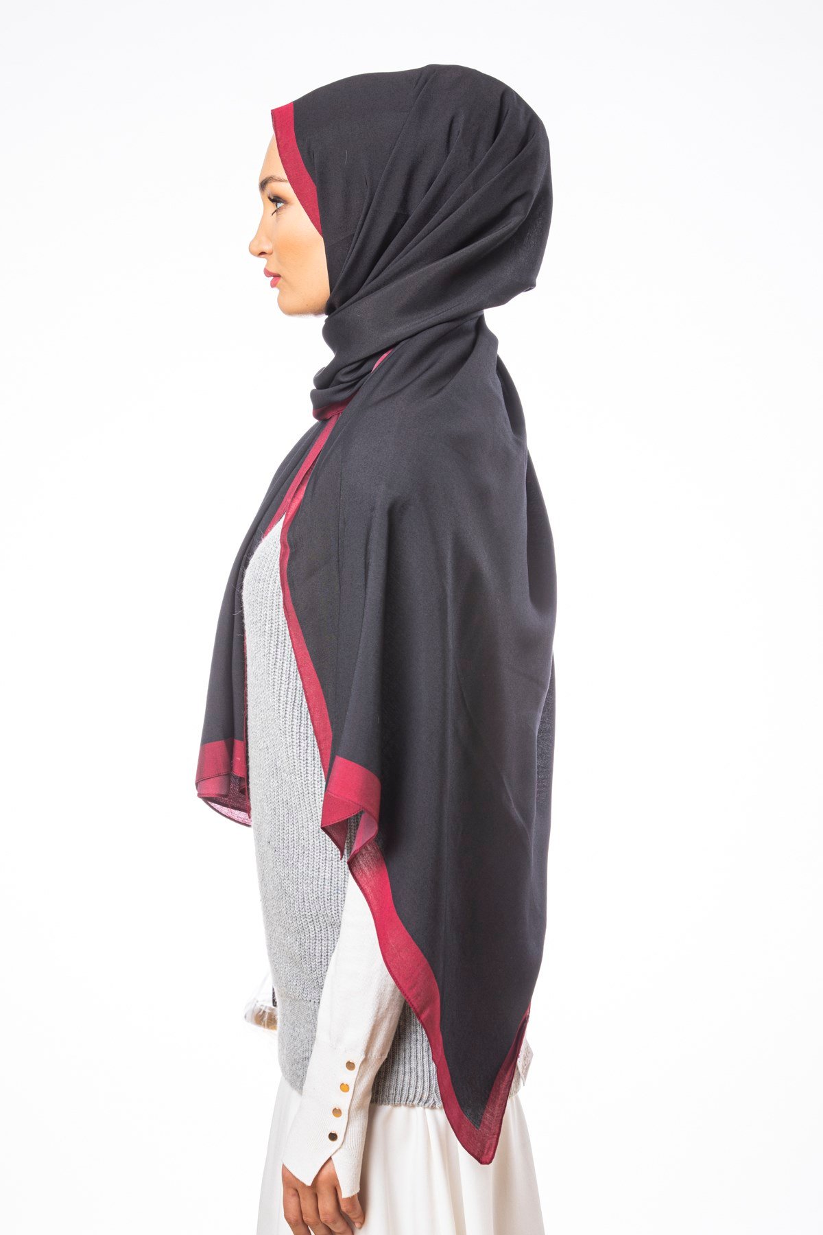 JAKARLI MODAL ŞALDüz Desen Modal Seri Şal Askısı ile Birlikte 75x200 cm
