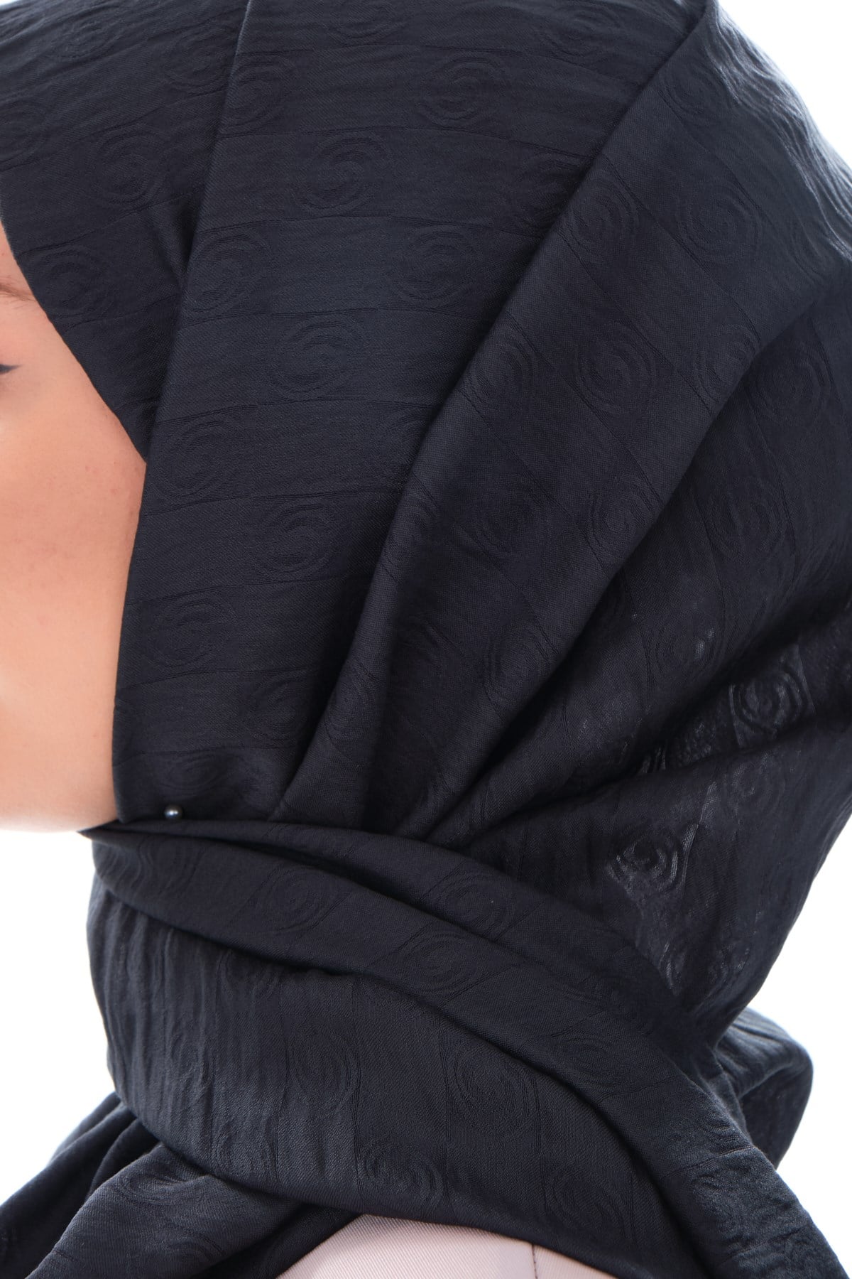 JAKARLI MODAL ŞALHelezon Desen Jakar Elegante Seri Viscon Şal Askısı ile Birlikte 75x200