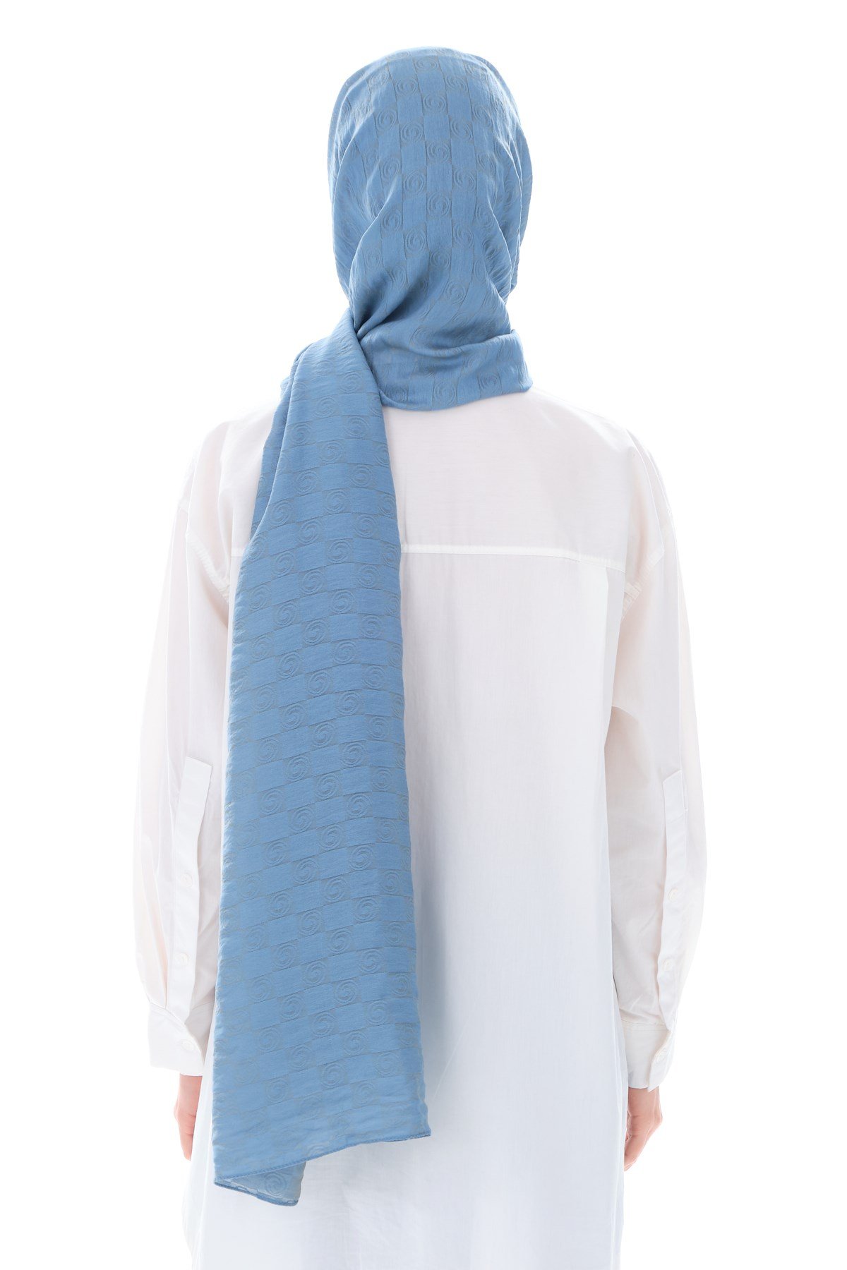 JAKARLI MODAL ŞALHelezon Desen Jakar Elegante Seri Viscon Şal Askısı ile Birlikte 75x200