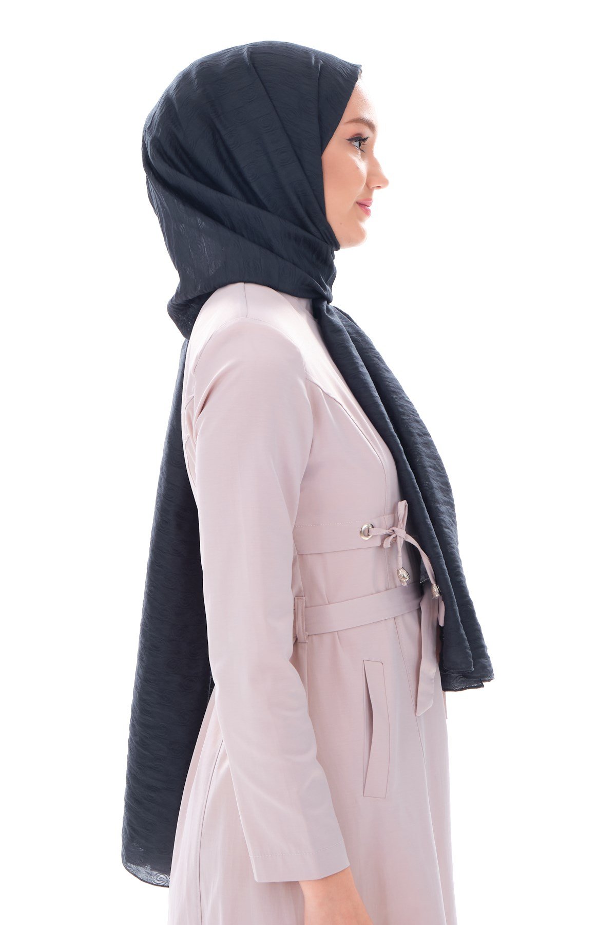 JAKARLI MODAL ŞALHelezon Desen Jakar Elegante Seri Viscon Şal Askısı ile Birlikte 75x200