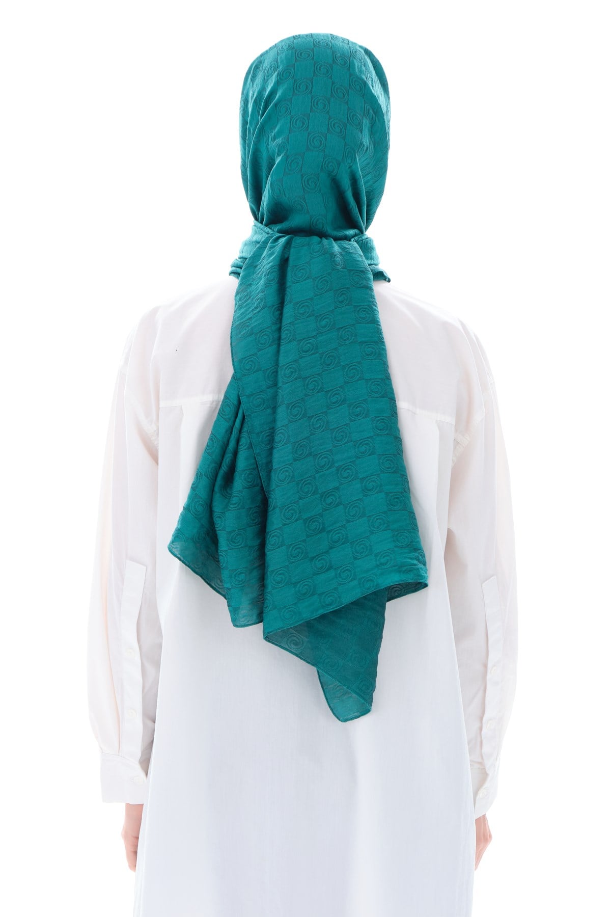 JAKARLI MODAL ŞALHelezon Desen Jakar Elegante Seri Viscon Şal Askısı ile Birlikte 75x200