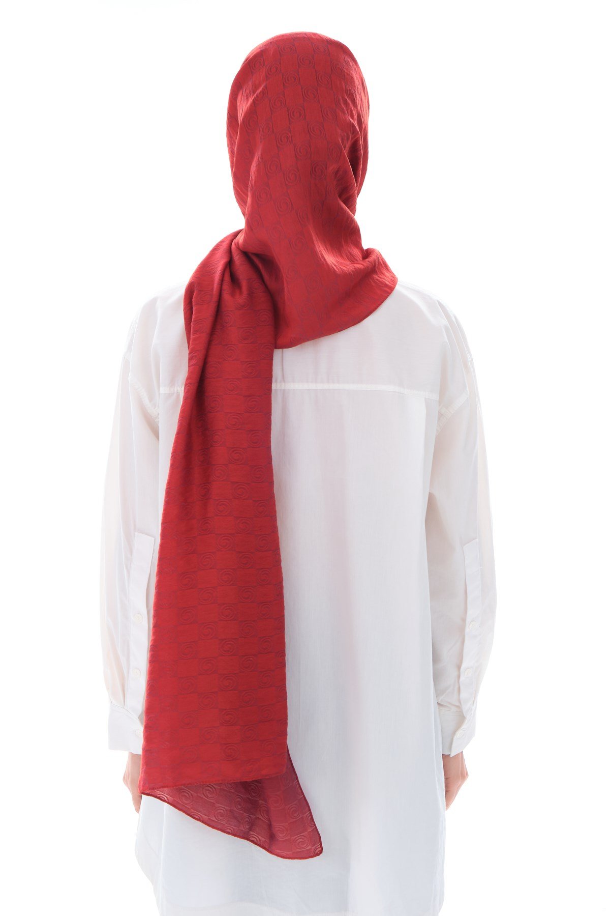 JAKARLI MODAL ŞALHelezon Desen Jakar Elegante Seri Viscon Şal Askısı ile Birlikte 75x200