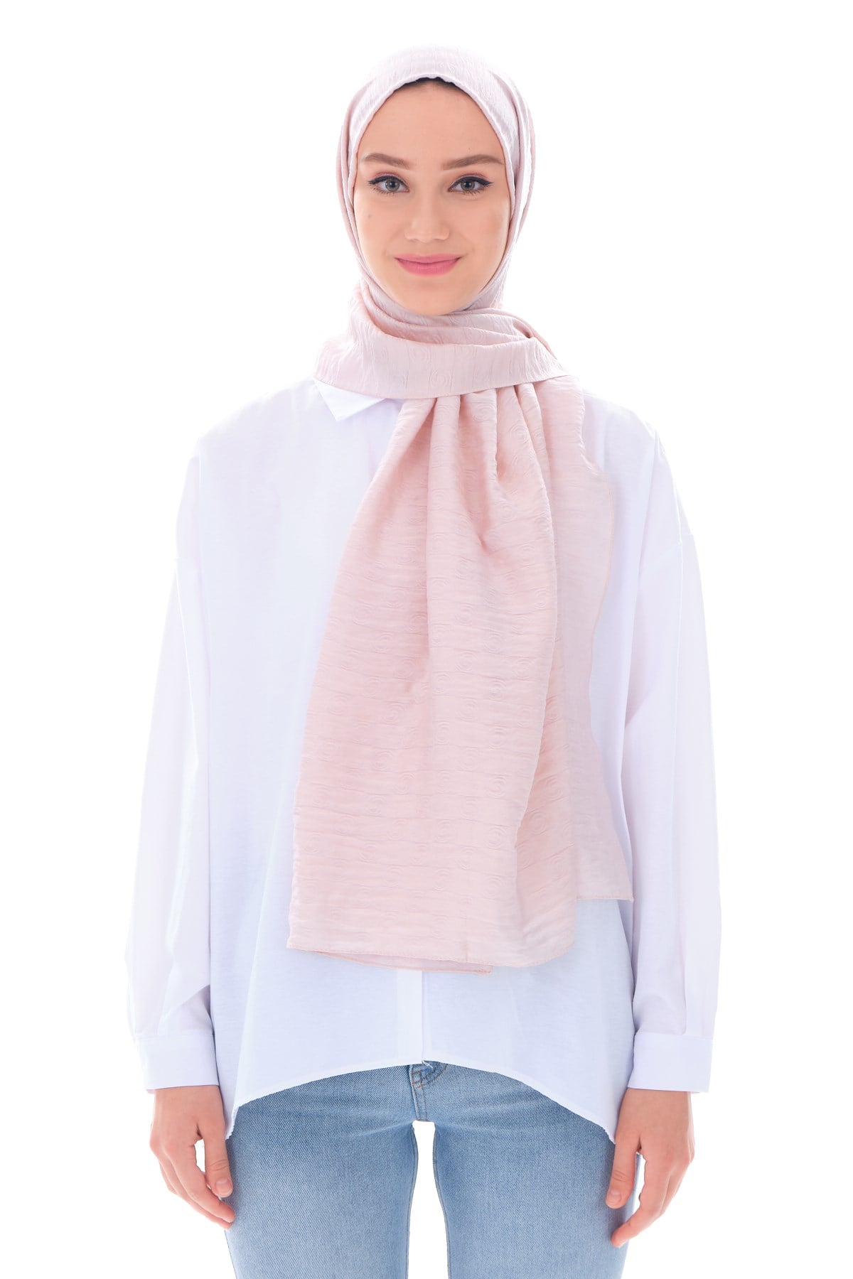 JAKARLI MODAL ŞALHelezon Desen Jakar Elegante Seri Viscon Şal Askısı ile Birlikte 75x200