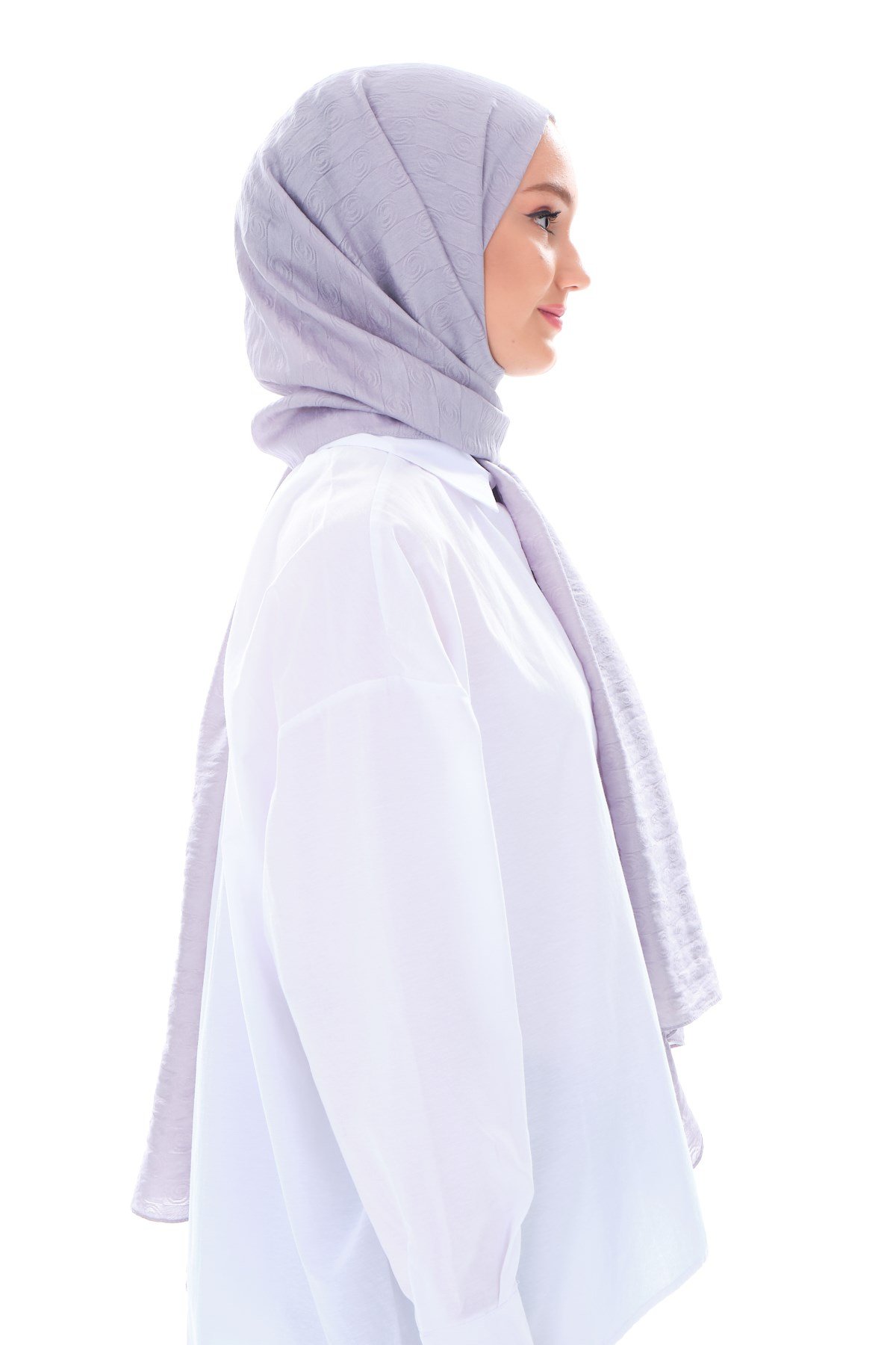 JAKARLI MODAL ŞALHelezon Desen Jakar Elegante Seri Viscon Şal Askısı ile Birlikte 75x200