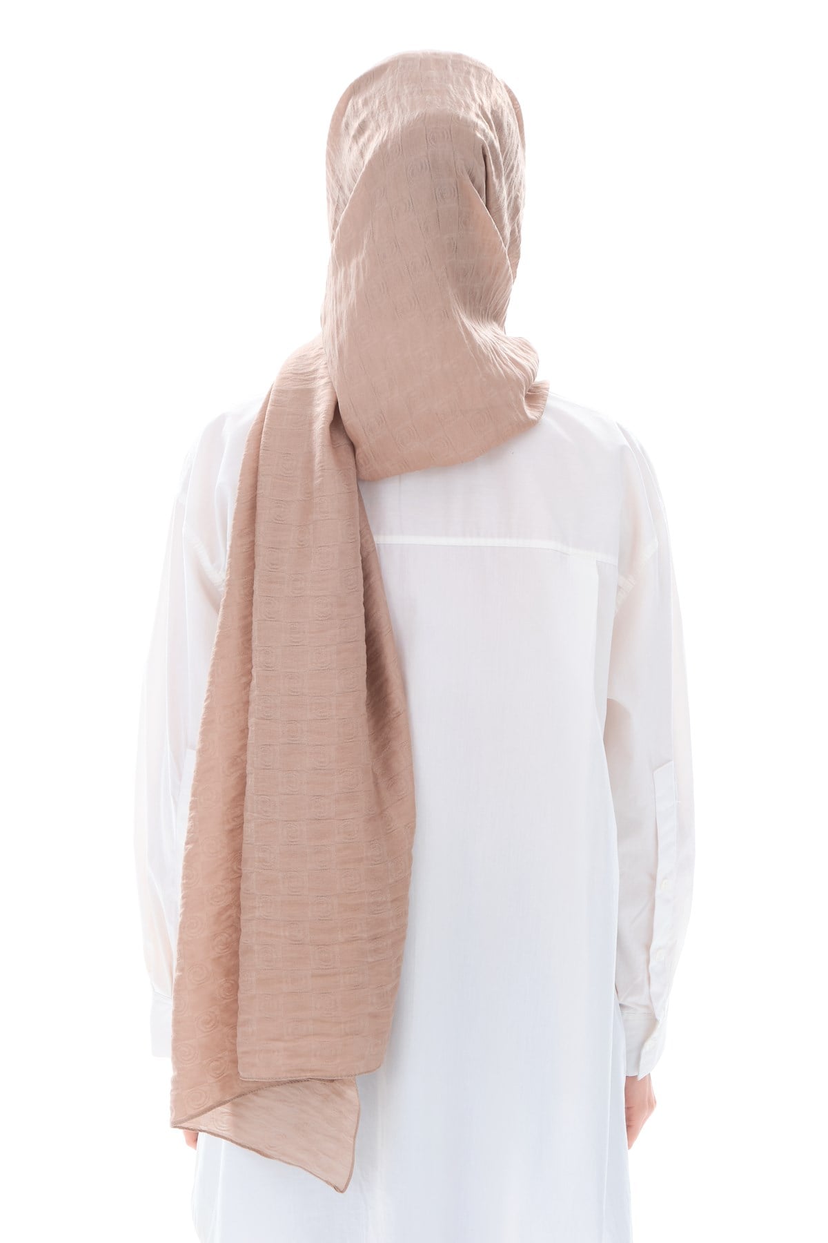 JAKARLI MODAL ŞALHelezon Desen Jakar Elegante Seri Viscon Şal Askısı ile Birlikte 75x200