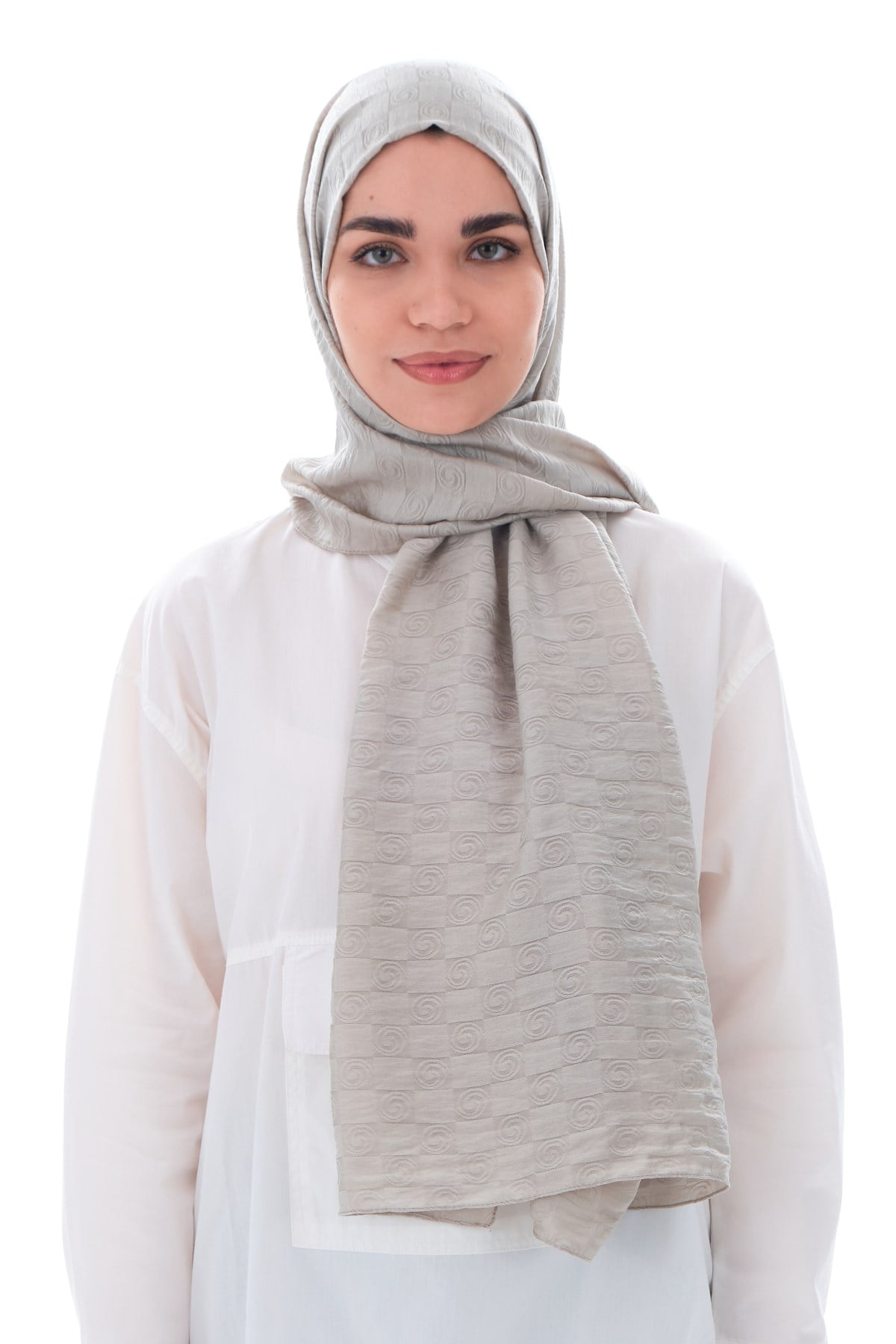 JAKARLI MODAL ŞALHelezon Desen Jakar Elegante Seri Viscon Şal Askısı ile Birlikte 75x200