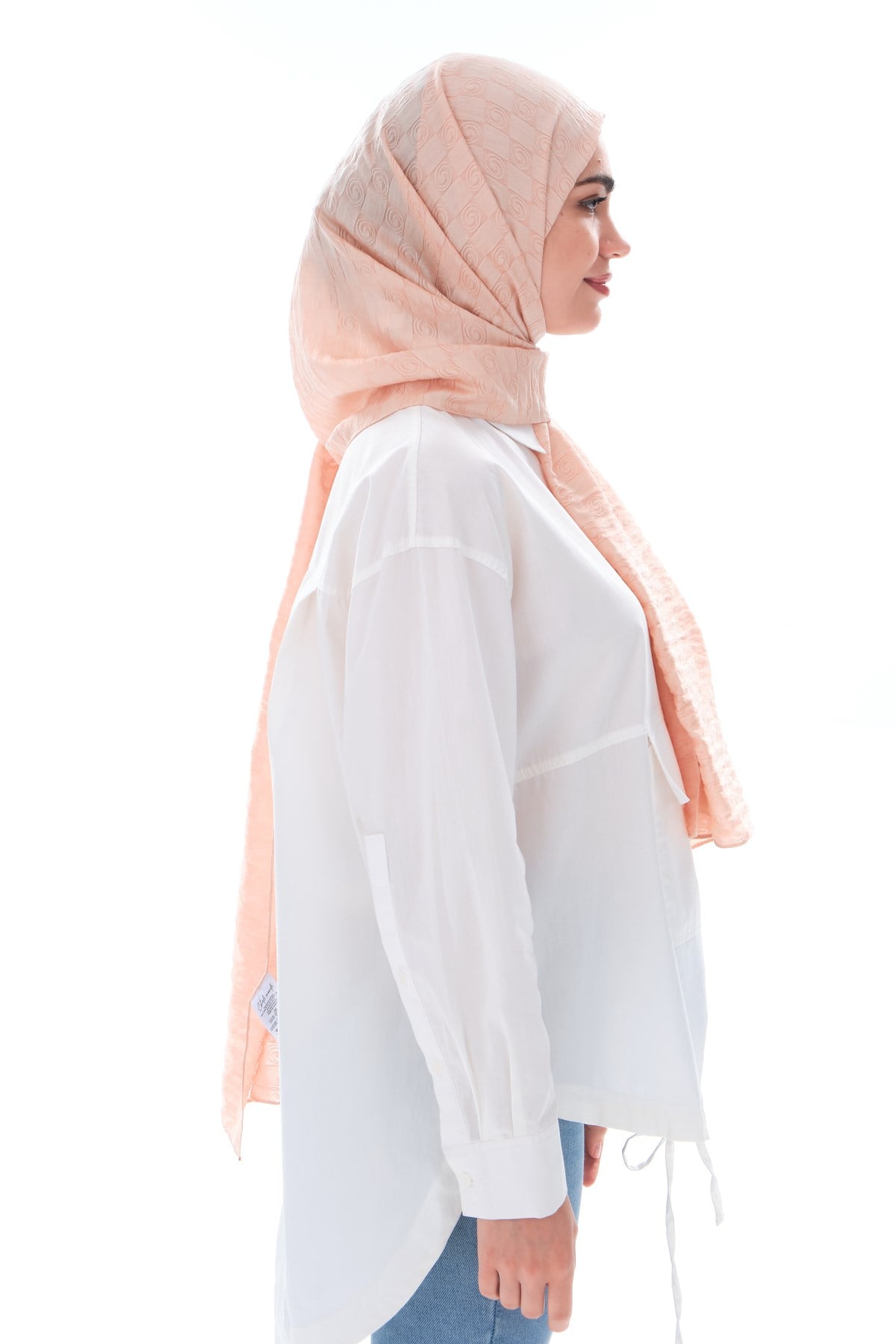 JAKARLI MODAL ŞALHelezon Desen Jakar Elegante Seri Viscon Şal Askısı ile Birlikte 75x200