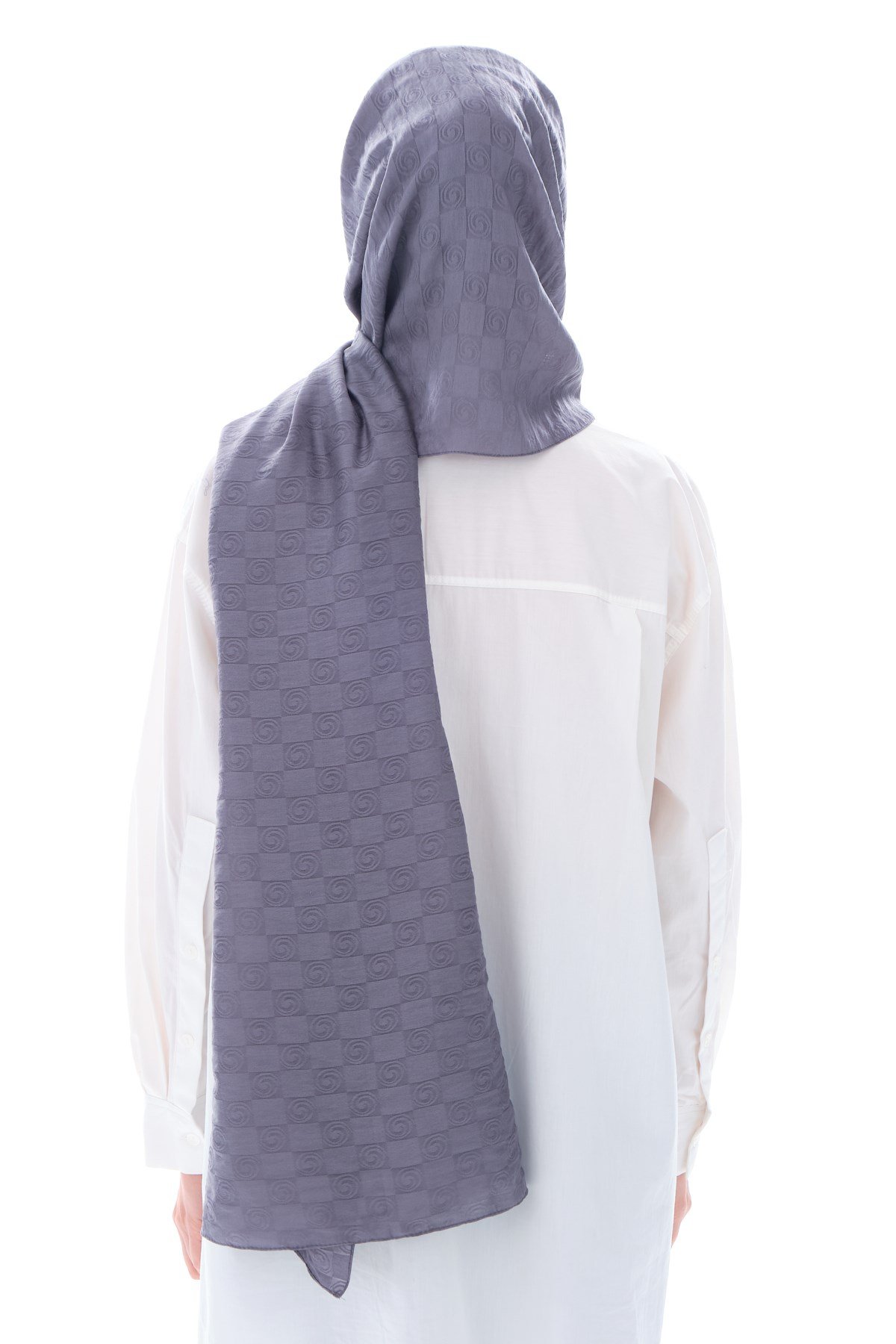 JAKARLI MODAL ŞALHelezon Desen Jakar Elegante Seri Viscon Şal Askısı ile Birlikte 75x200