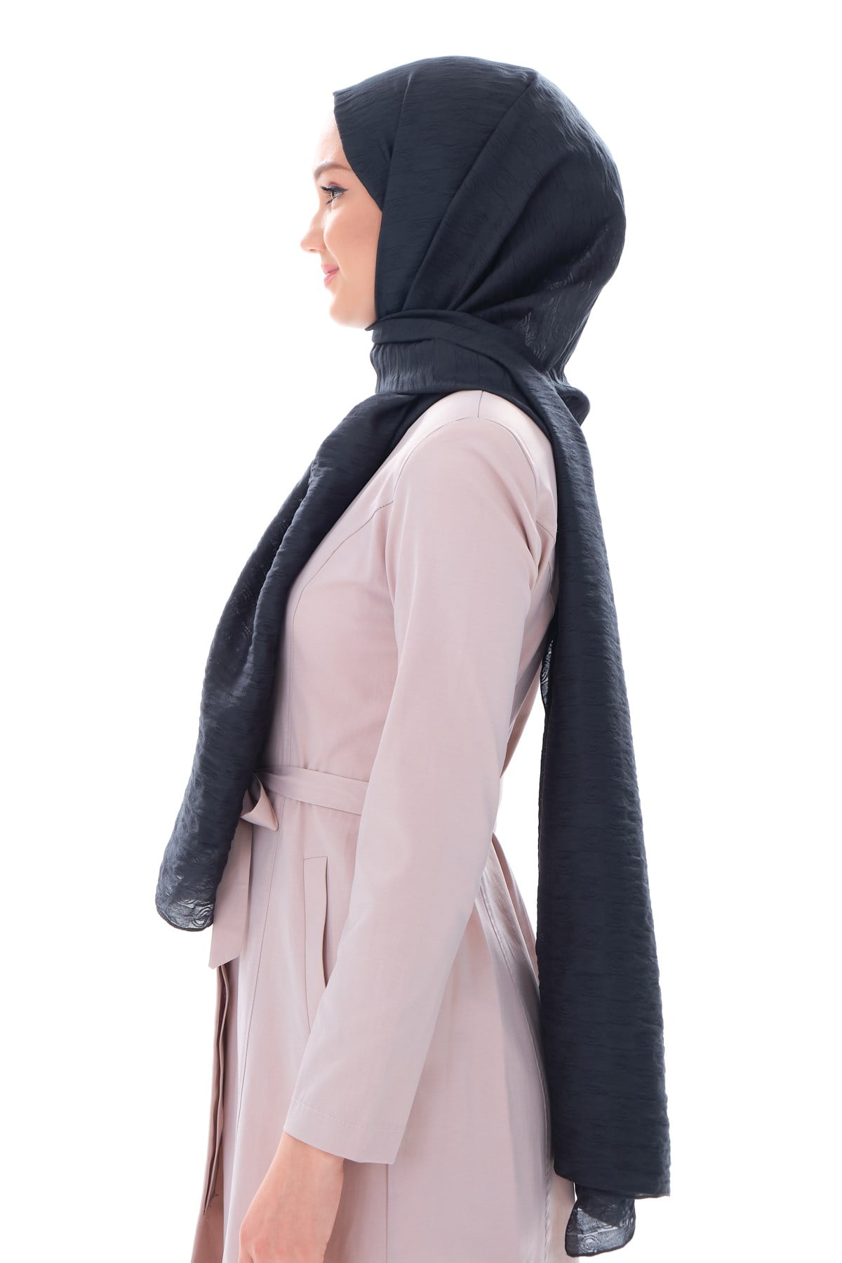 JAKARLI MODAL ŞALHelezon Desen Jakar Elegante Seri Viscon Şal Askısı ile Birlikte 75x200