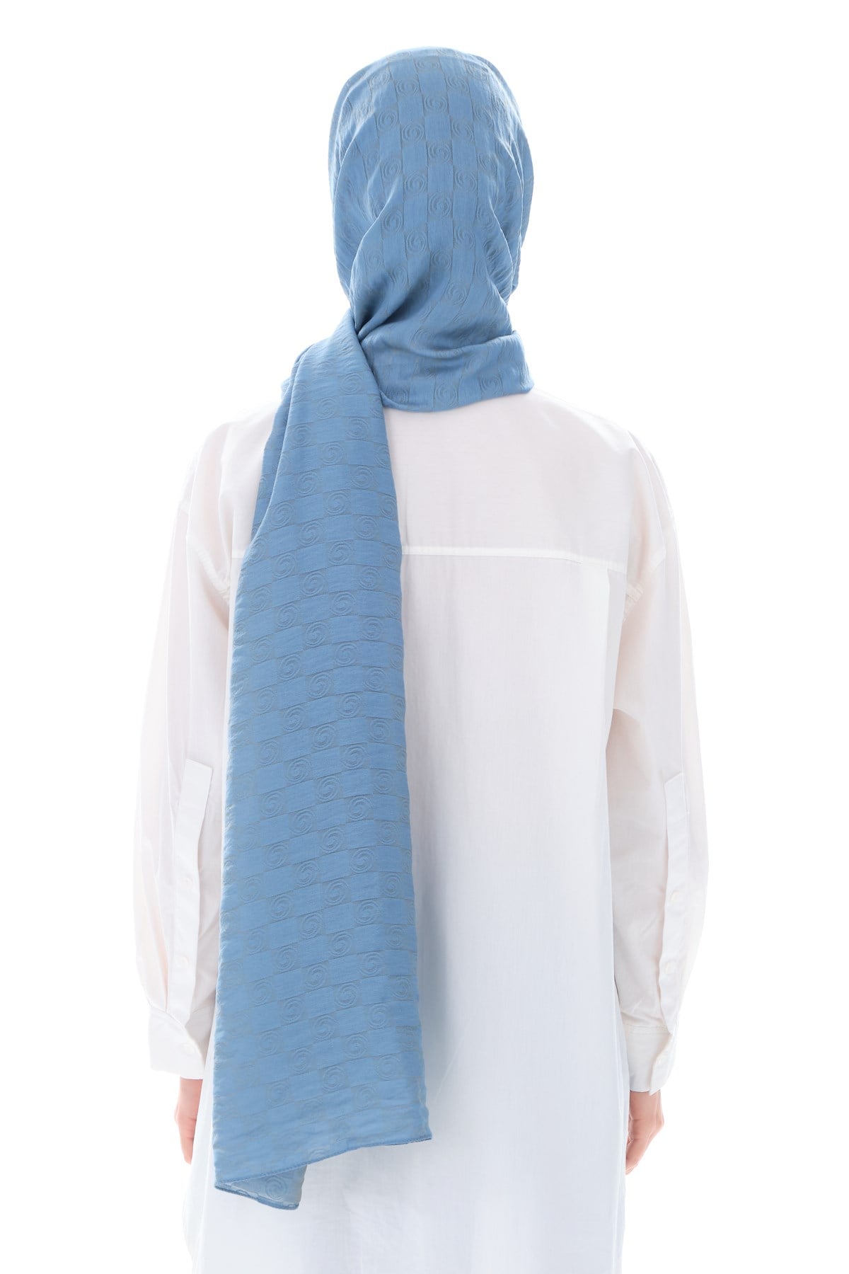 JAKARLI MODAL ŞALHelezon Desen Jakar Elegante Seri Viscon Şal Askısı ile Birlikte 75x200