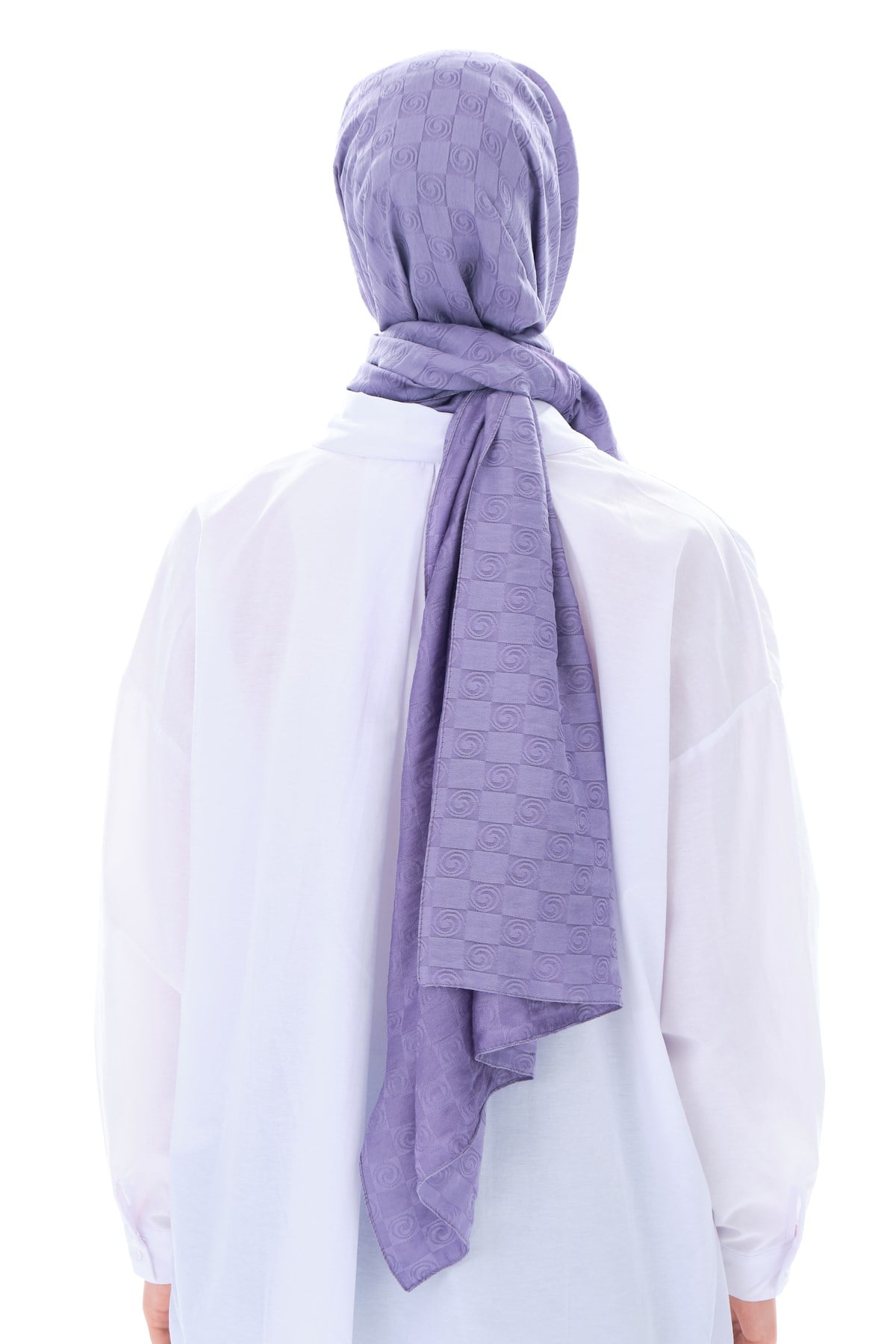 JAKARLI MODAL ŞALHelezon Desen Jakar Elegante Seri Viscon Şal Askısı ile Birlikte 75x200