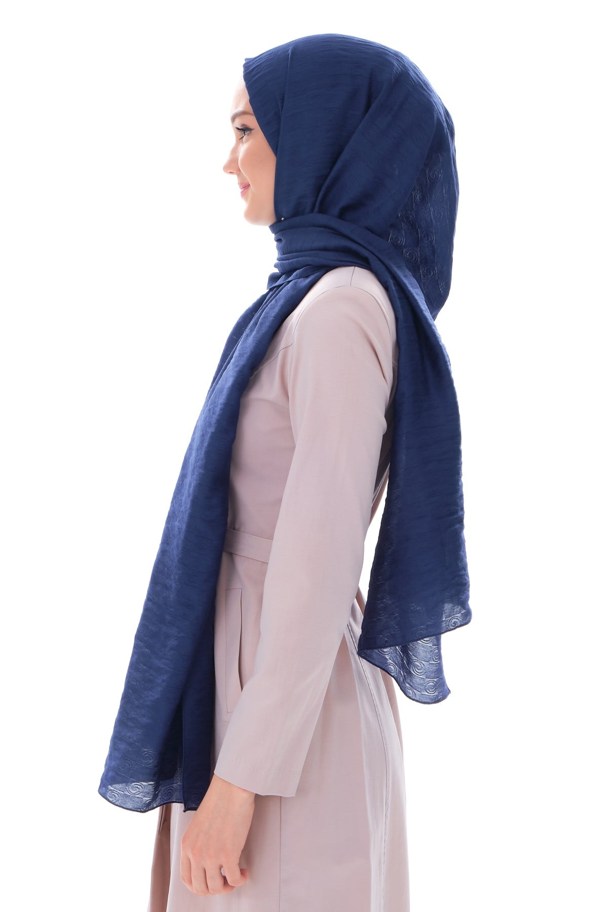 JAKARLI MODAL ŞALHelezon Desen Jakar Elegante Seri Viscon Şal Askısı ile Birlikte 75x200