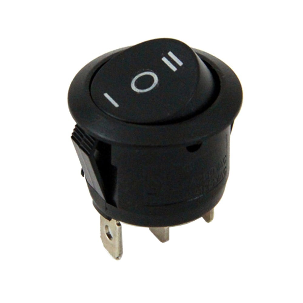   IC-134 Yuvarlak Işıksız Anahtar ON-OFF-ON 3P