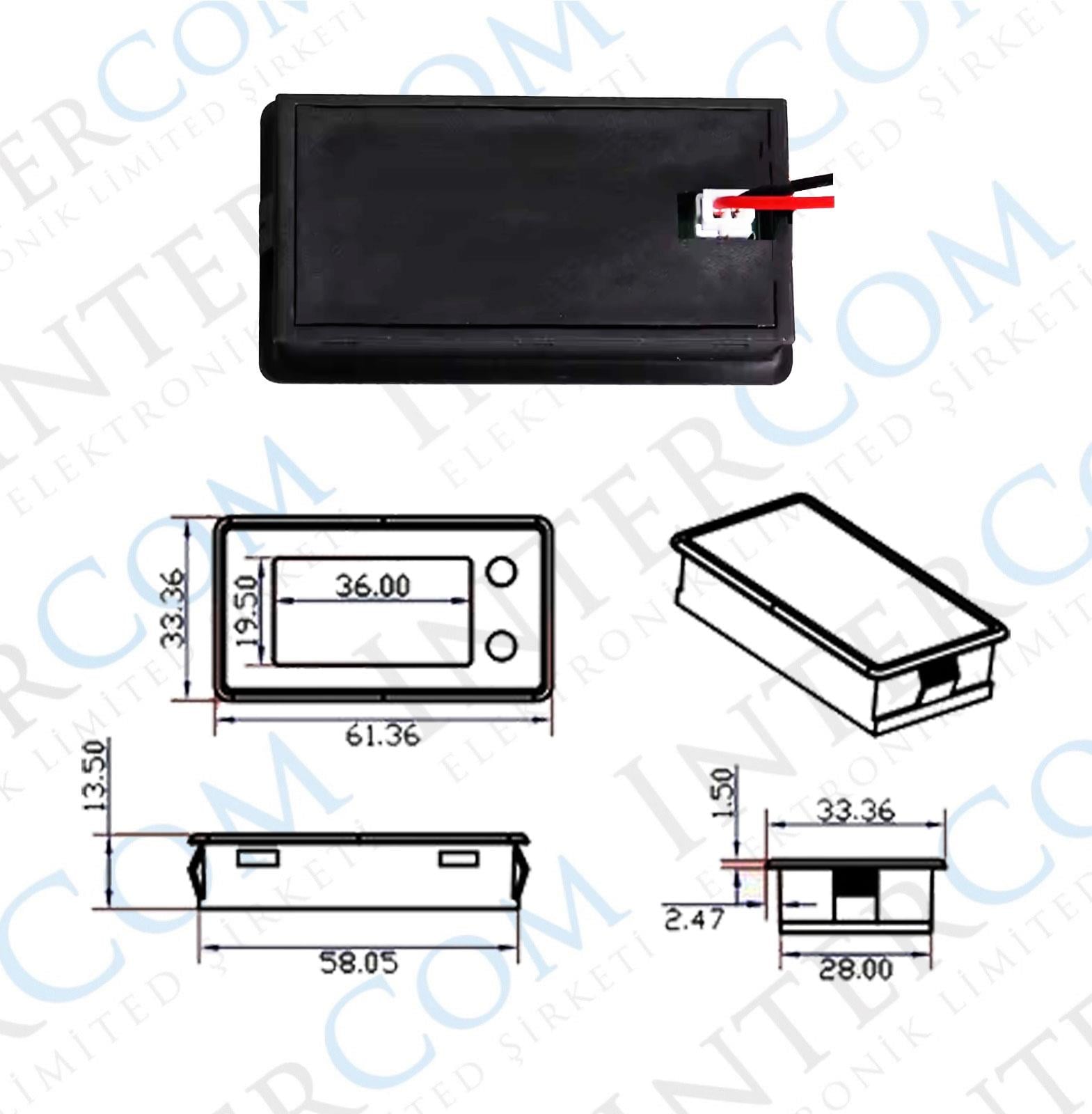 IC-278E Dijital Pil Kapasite Göstergesi