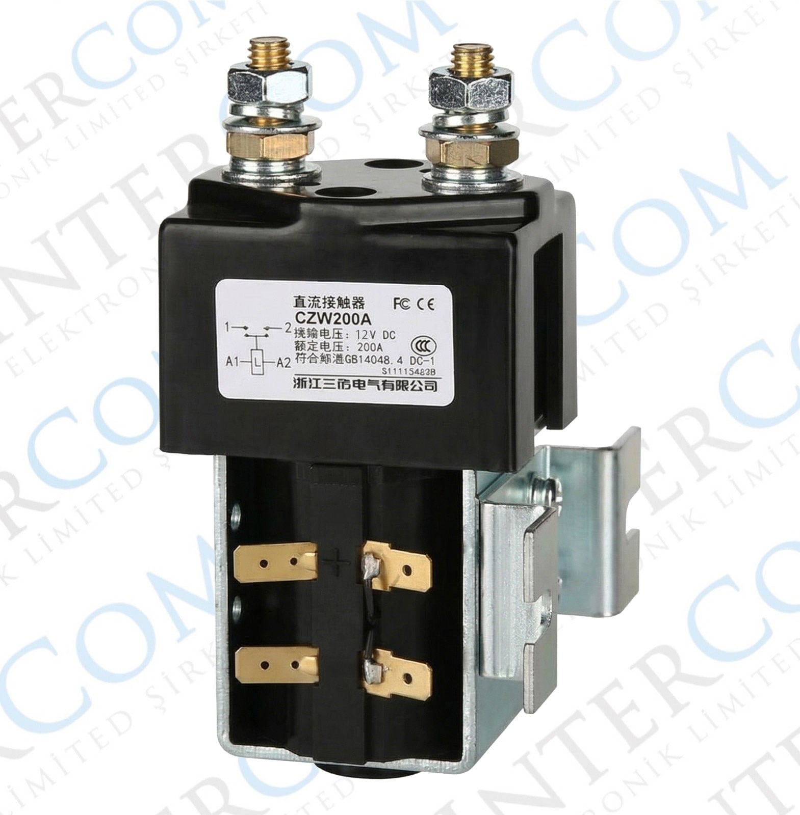 2'li Selenoid Kontaktör 12V/24V 200A