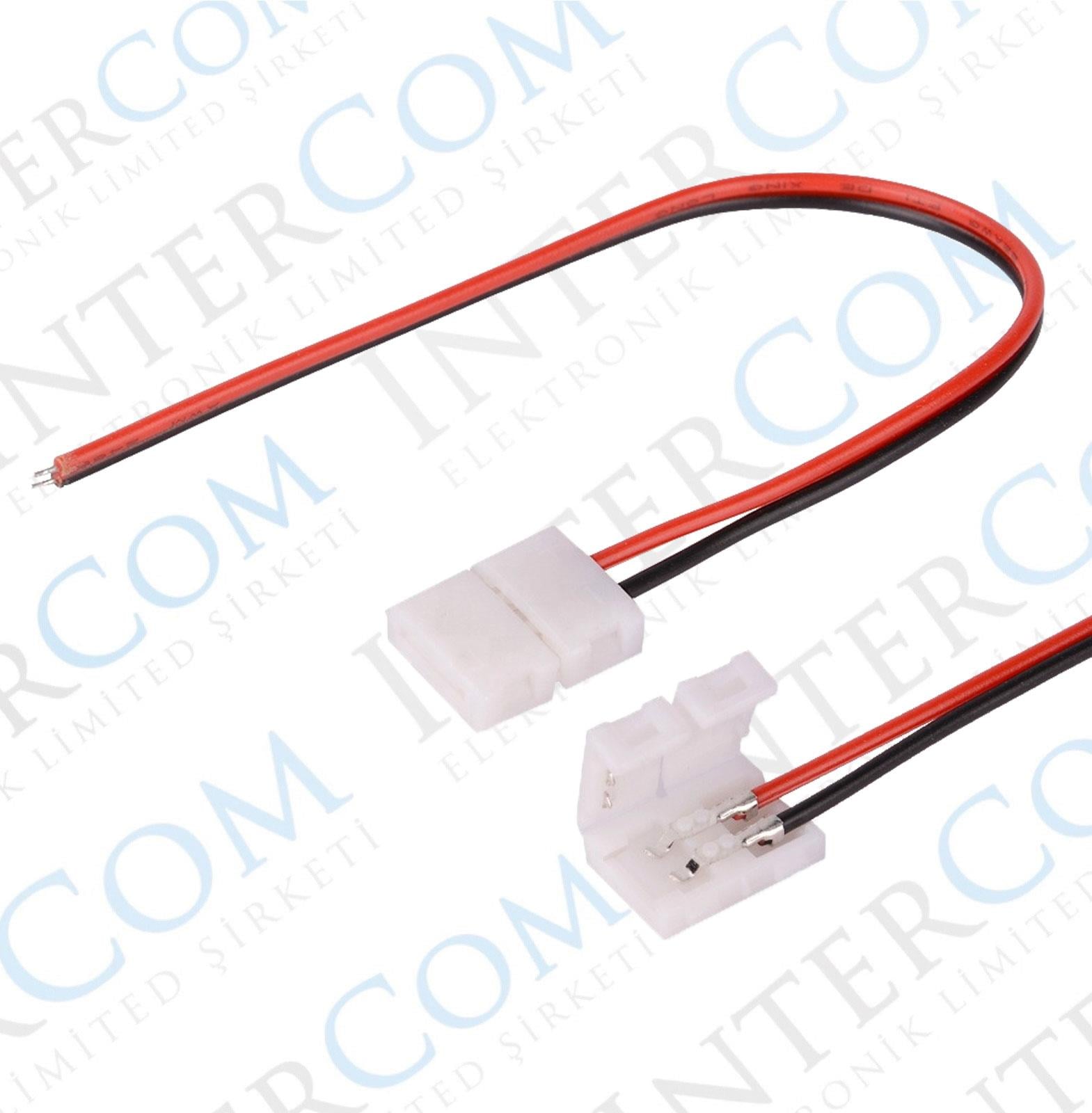 IC-272E-1 Kablolu Şerit Led Konnektörü 2P 15cm