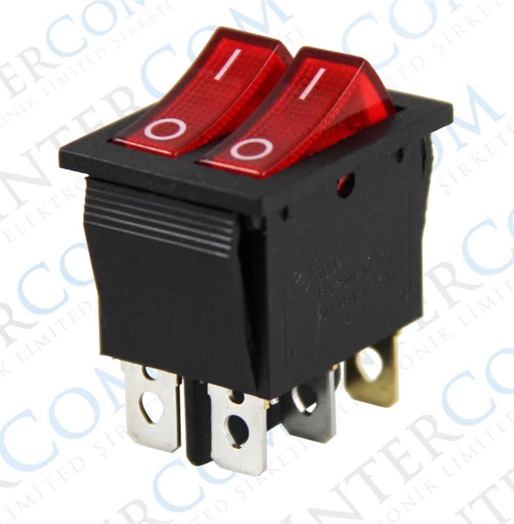 IC-101 İkili Işıklı Anahtar KCD2-2101