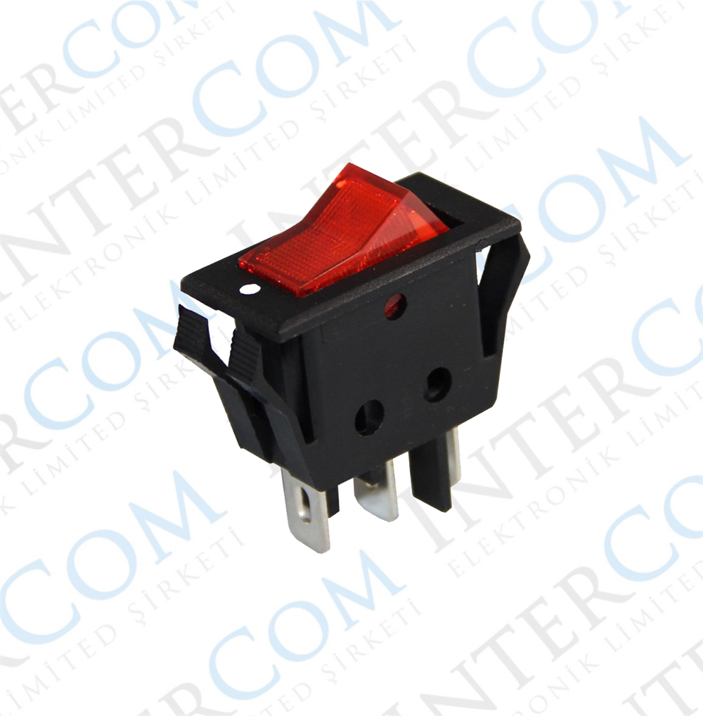 IC-113-8 Tekli Anahtar Işıklı ON-OFF 