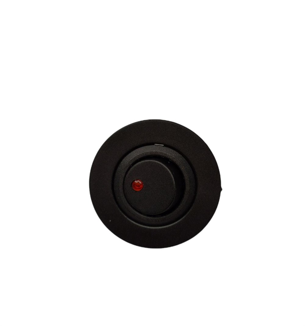 IC-132E PANO TİP YUVARLAK IŞIKLI ANAHTAR ON-OFF 12VOLT KIRMIZI