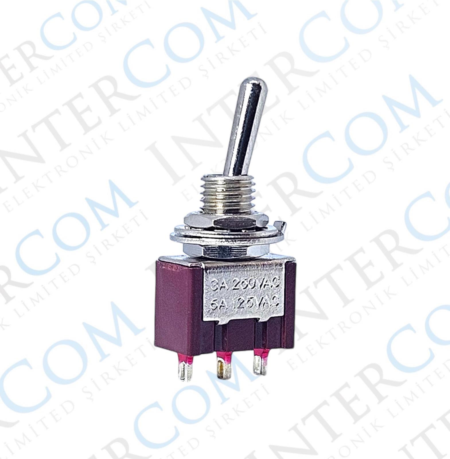 IC-141 Toggle Switch Yaylı OFF-MOM (Kaliteli) Ø6mm MTS-112