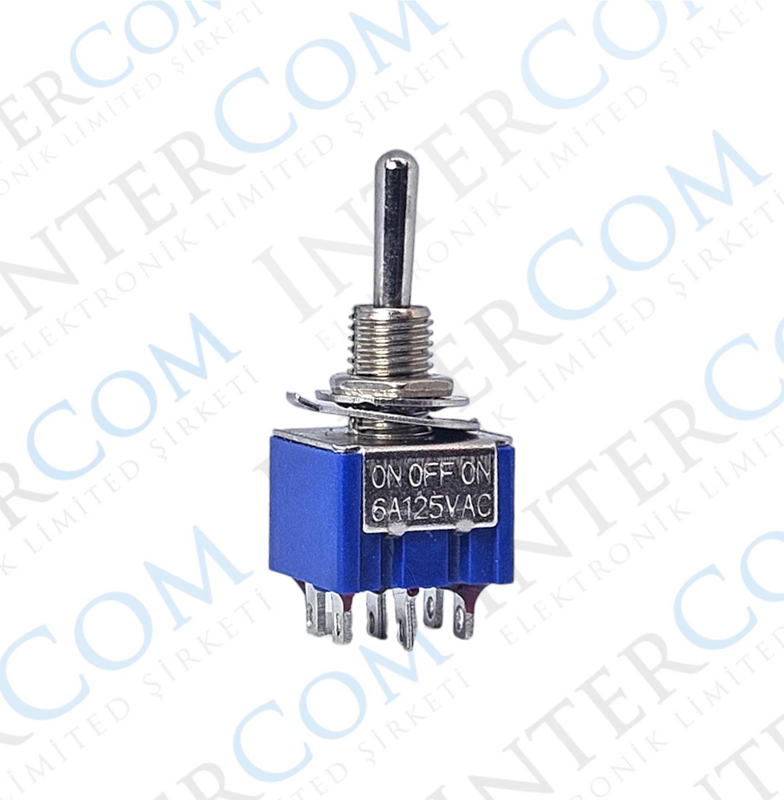 IC-145 Toggle Switch ON-OFF-ON Ø6mm MTS-203
