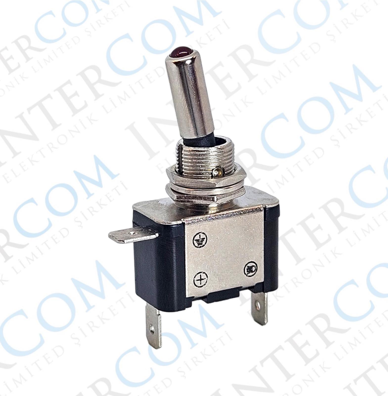 IC-151A Toggle Switch ON-OFF Işıklı - 12Volt DC 20Amper ASW-07D