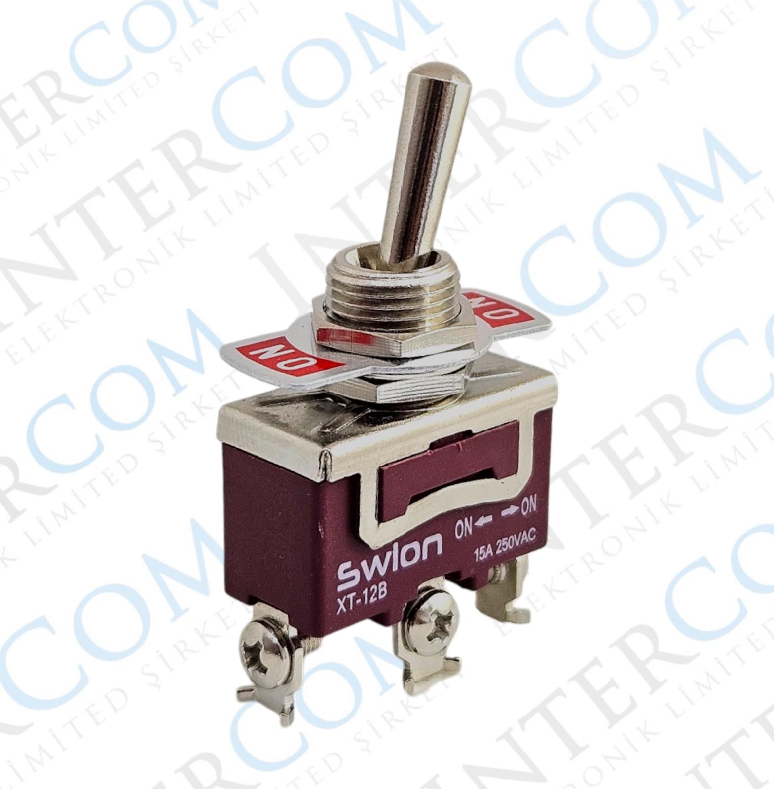 IC-152S SWION Toggle Switch 15AMP 3P ON-OFF Ø12mm KN3C-102