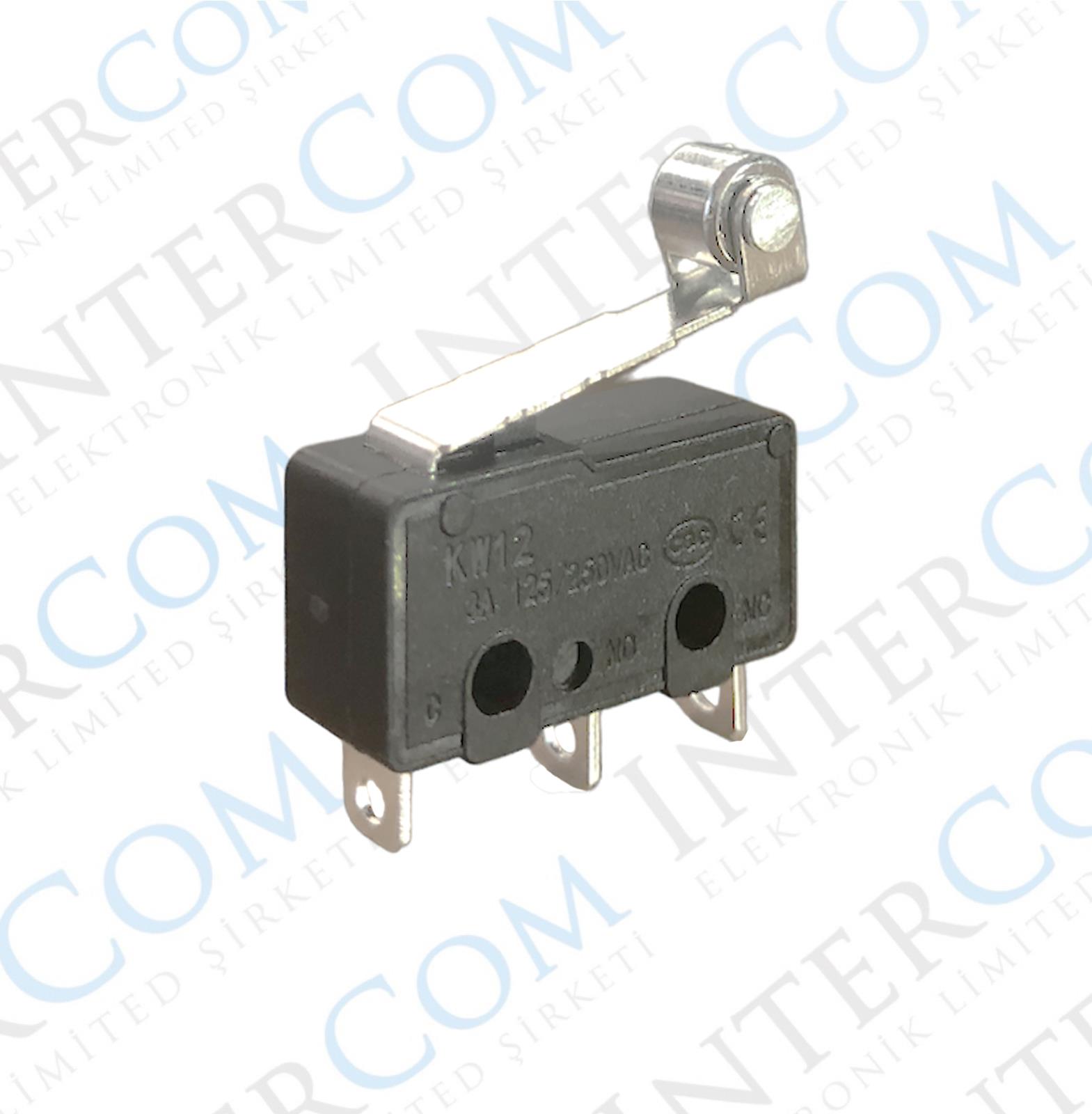IC-168 Micro Switch Lehim Bacak Makaralı 5A/250VAC KW4-Z5F