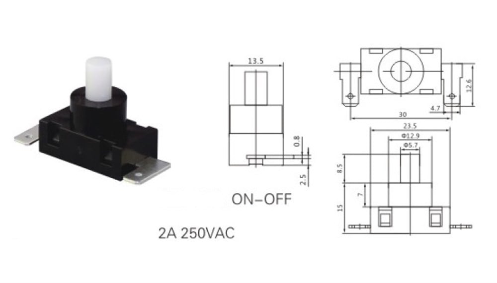 IC-180H4 SÜPÜRGE ANAHTARI 2P  PBS-03A