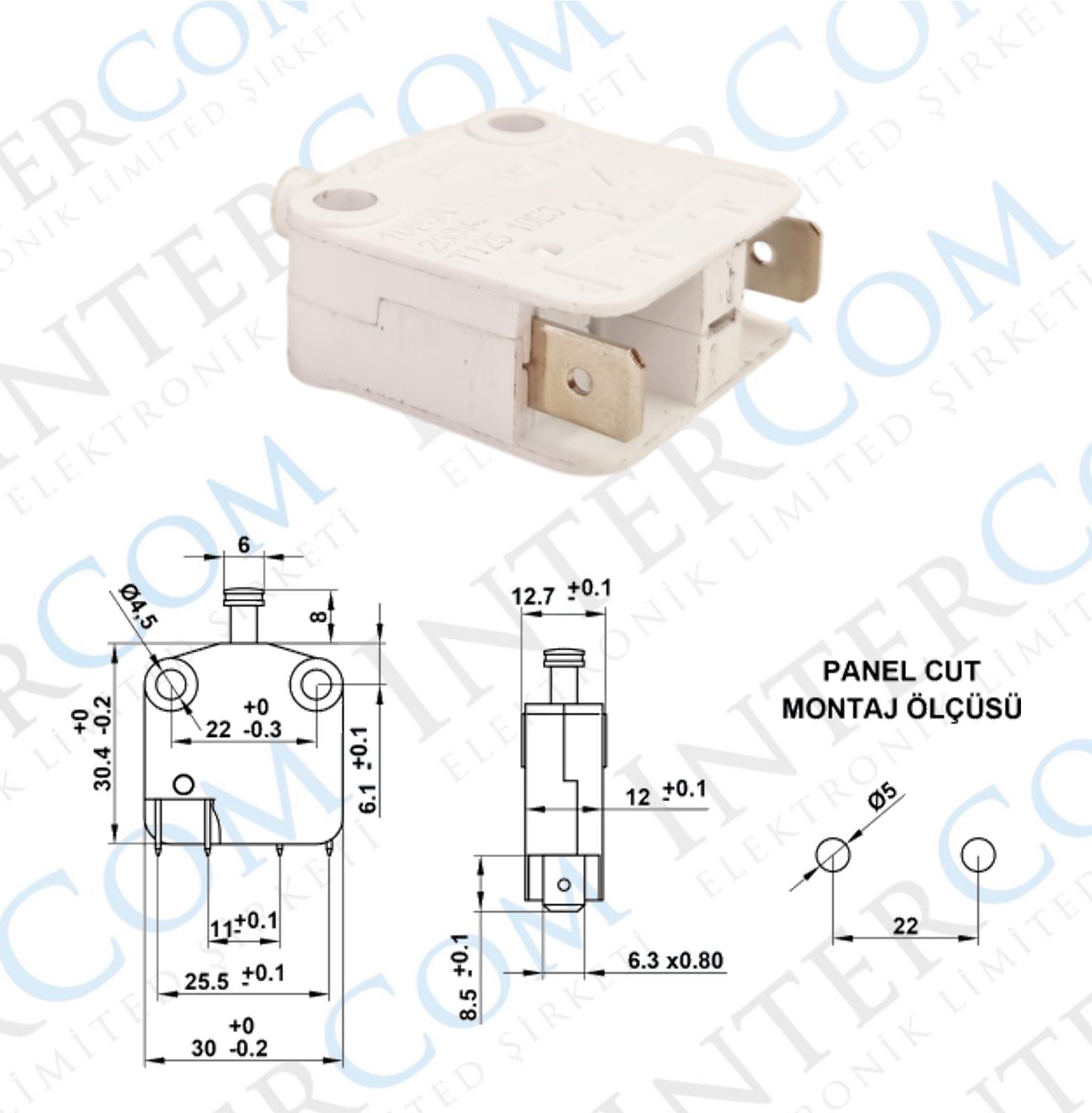 IC-187C Ters Dolap Switch Normalde Kapalı