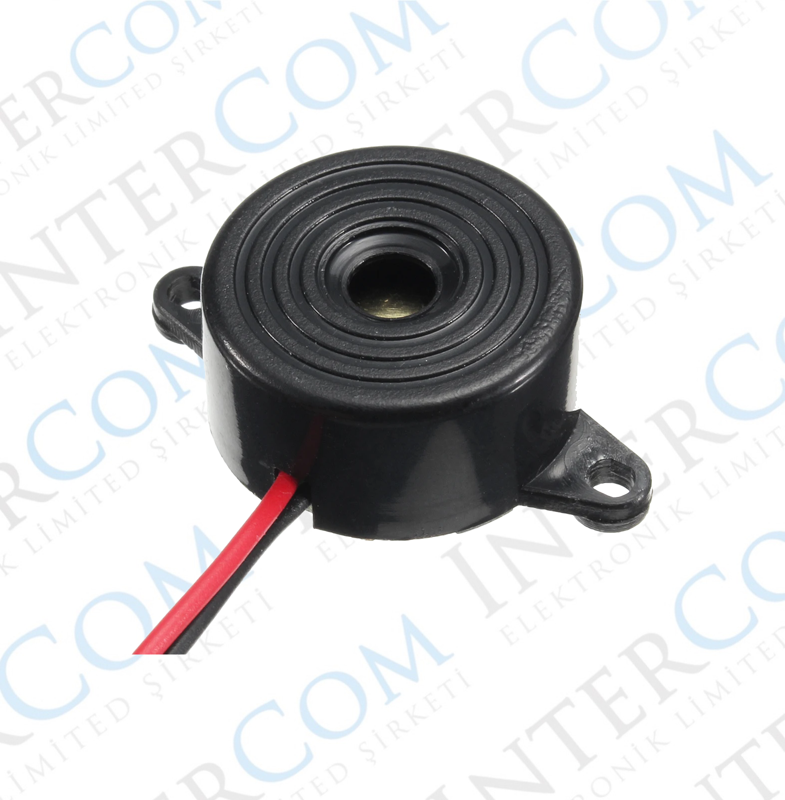IC-221 Buzzer 12 ~ 24Volt DC 23mm Kablolu Devreli