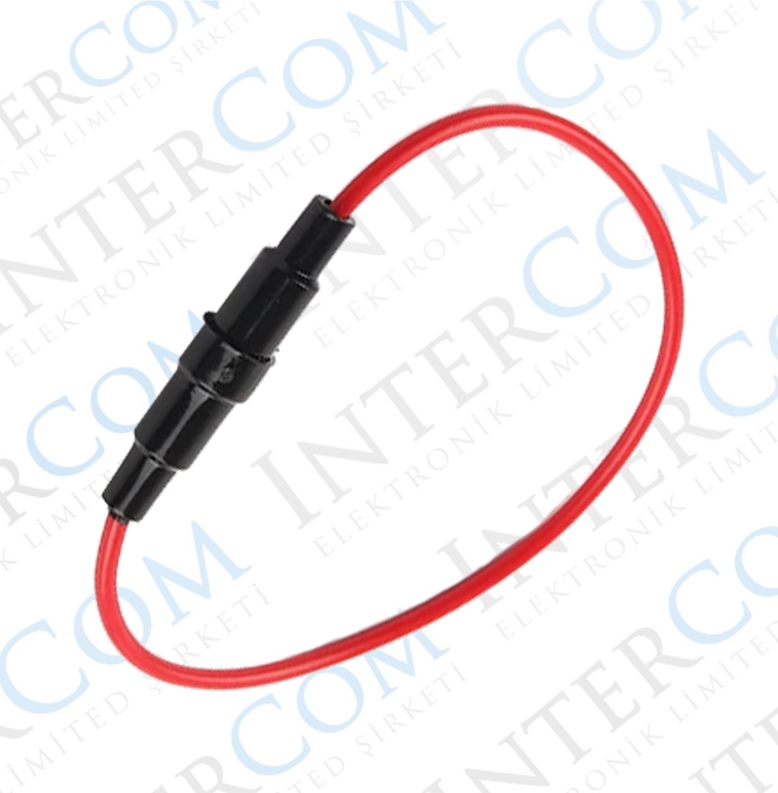 IC-237C KABLOLU SİGORTA YUVASI (5X20) SİYAH