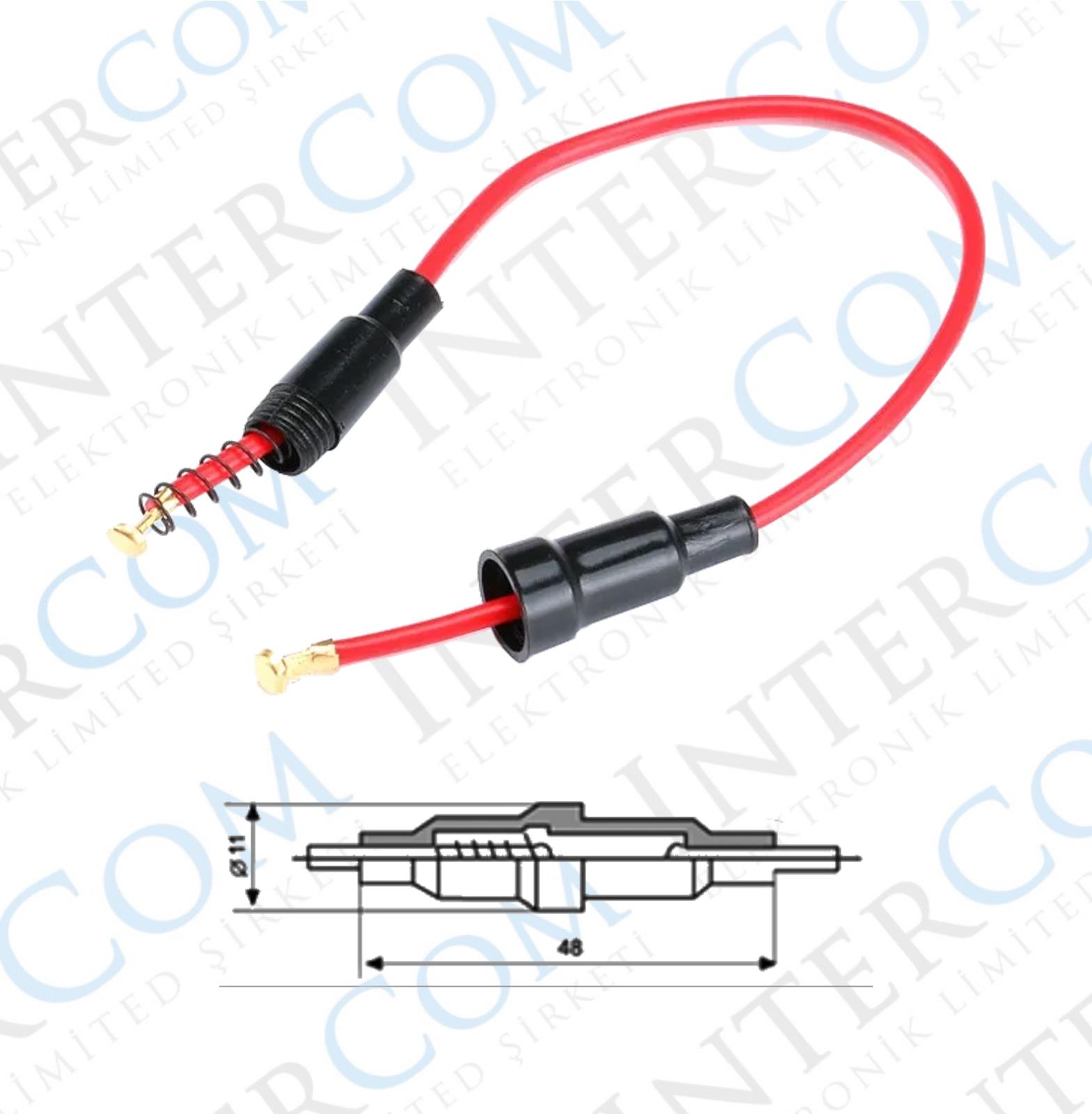 IC-237C Sigorta Yuvası Kablolu 5x20