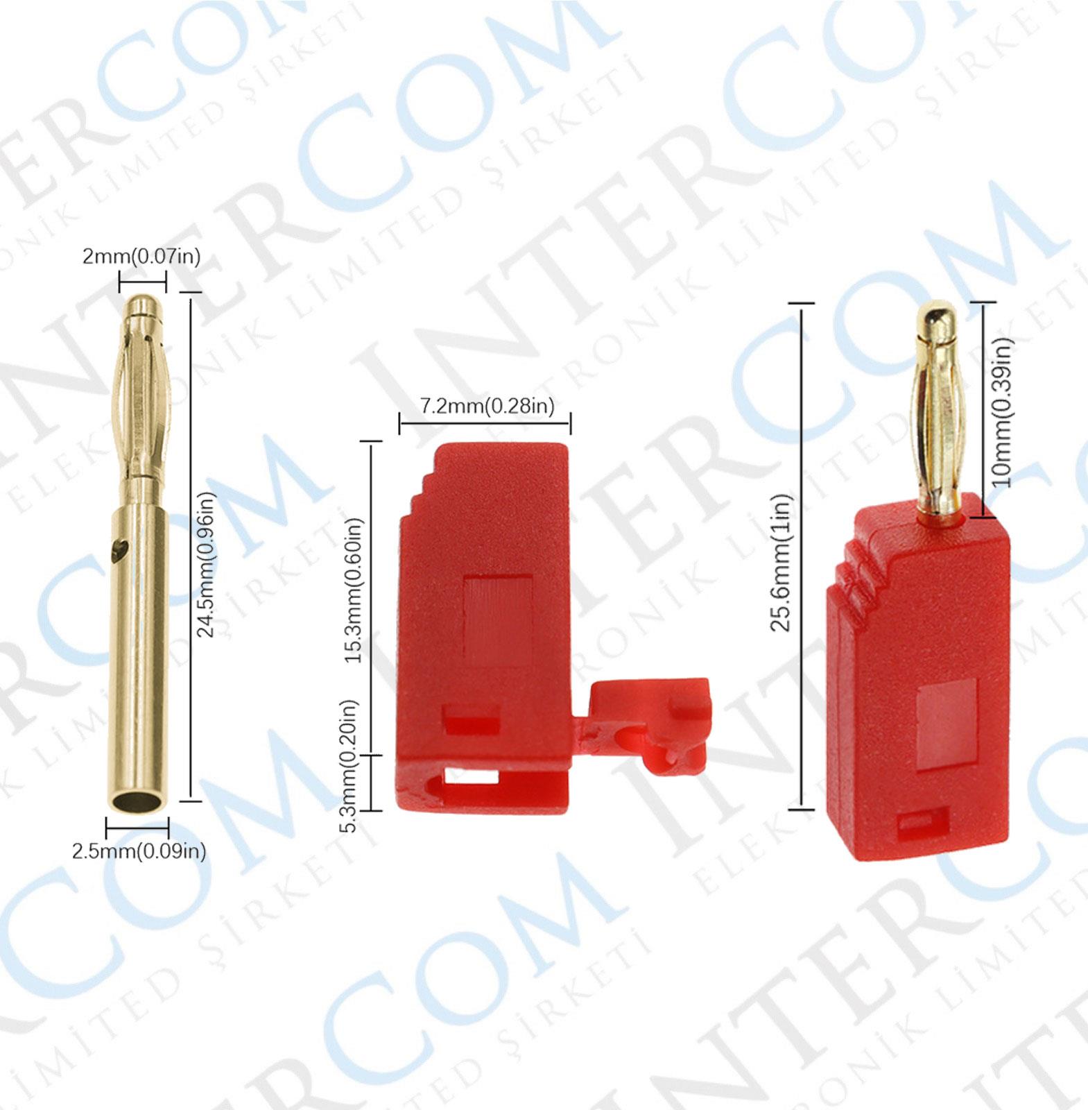 IC-238S-1 Banana Jak Kare 2mm
