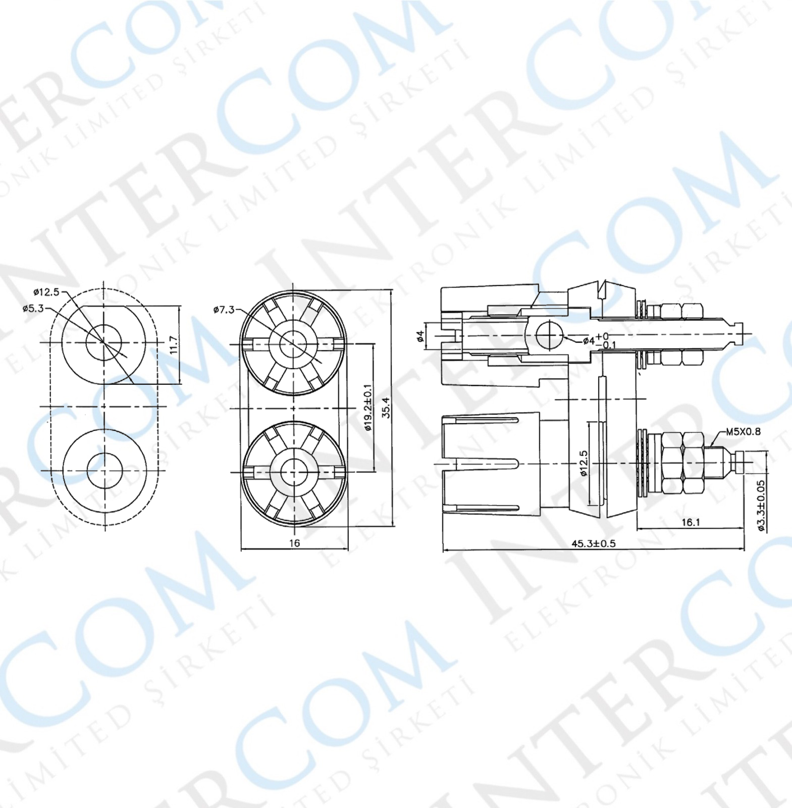 IC-240D Born Kelemens Büyük 2'li Kırmızı/Siyah